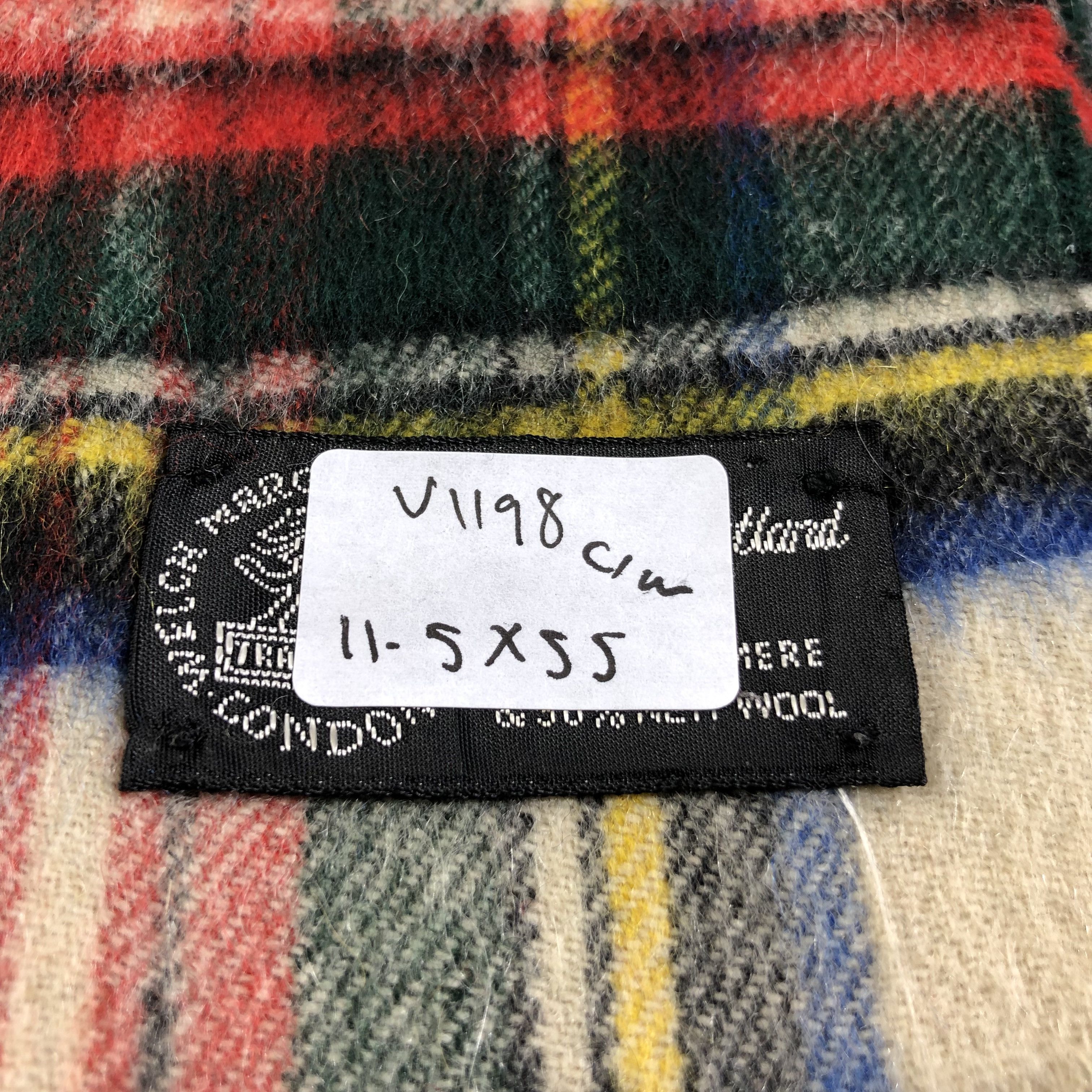 Vintage Welch Margetson Tartan Cashmere Scarf Muffler V1198 Size ONE SIZE - 5 Thumbnail