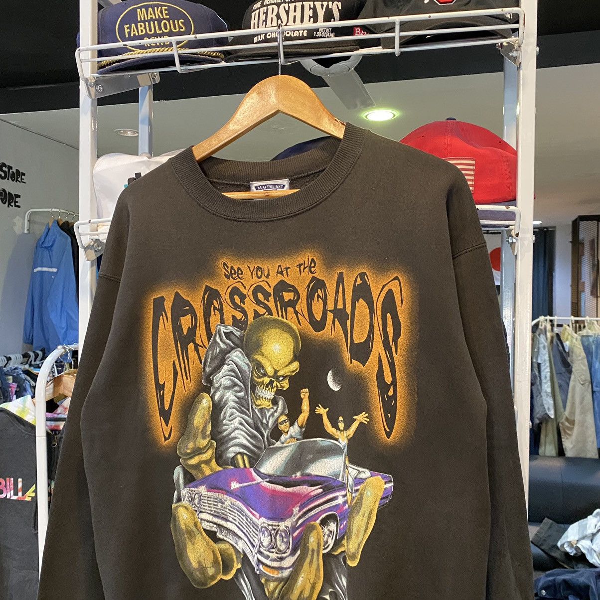 Vintage RARE VINTAGE SEE YOU AT THE CROSSROAD by ROLLIN HARD PHANTON Size US L / EU 52-54 / 3 - 3 Thumbnail