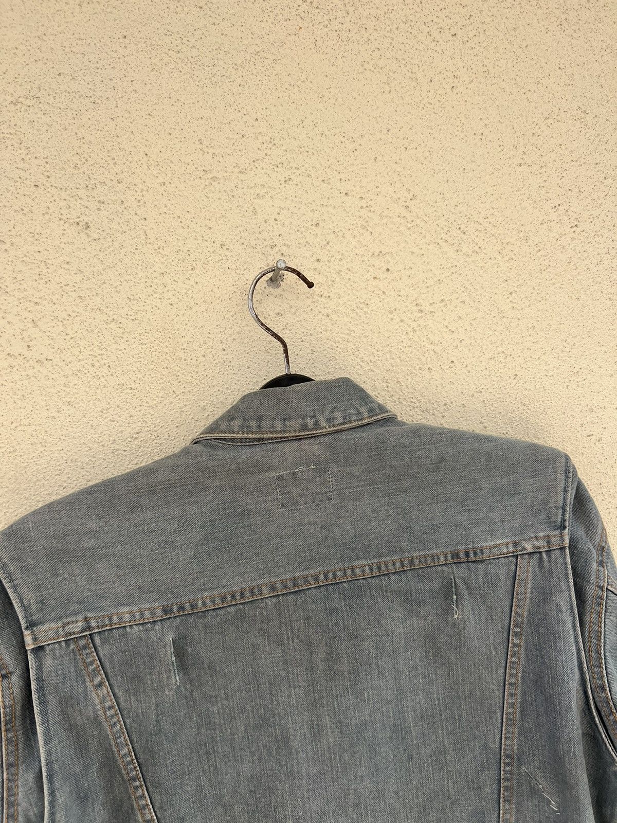 Vintage Vintage 90s Wrangler Blue Bell Faded Grey Denim Jacket Size US L / EU 52-54 / 3 - 13 Thumbnail
