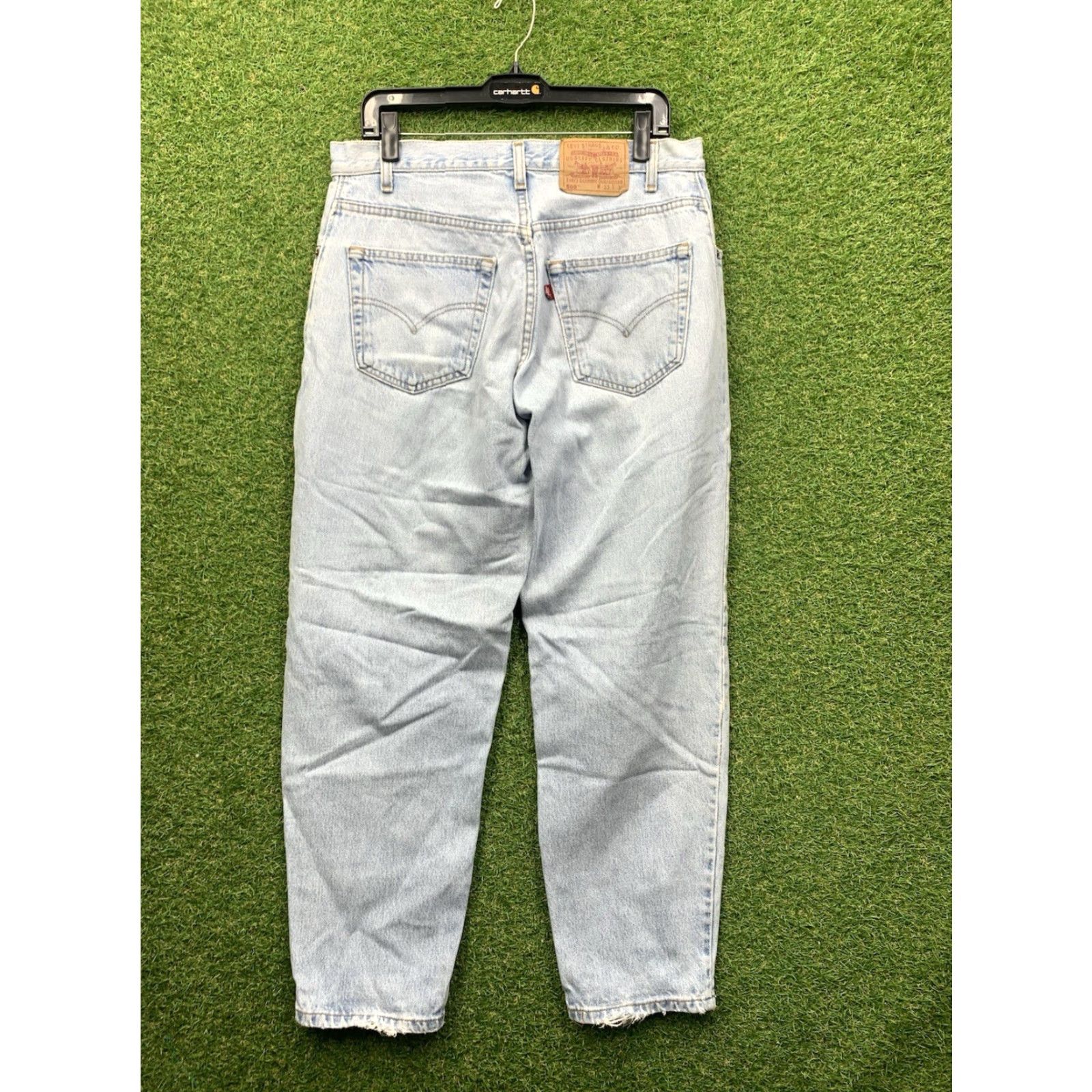 Levi's VINTAGE Levi's 560 Jeans Mens 33x30 Tapered Loose Fit Denim Made in USA 90s Retro Size US 33 - 2 Thumbnail