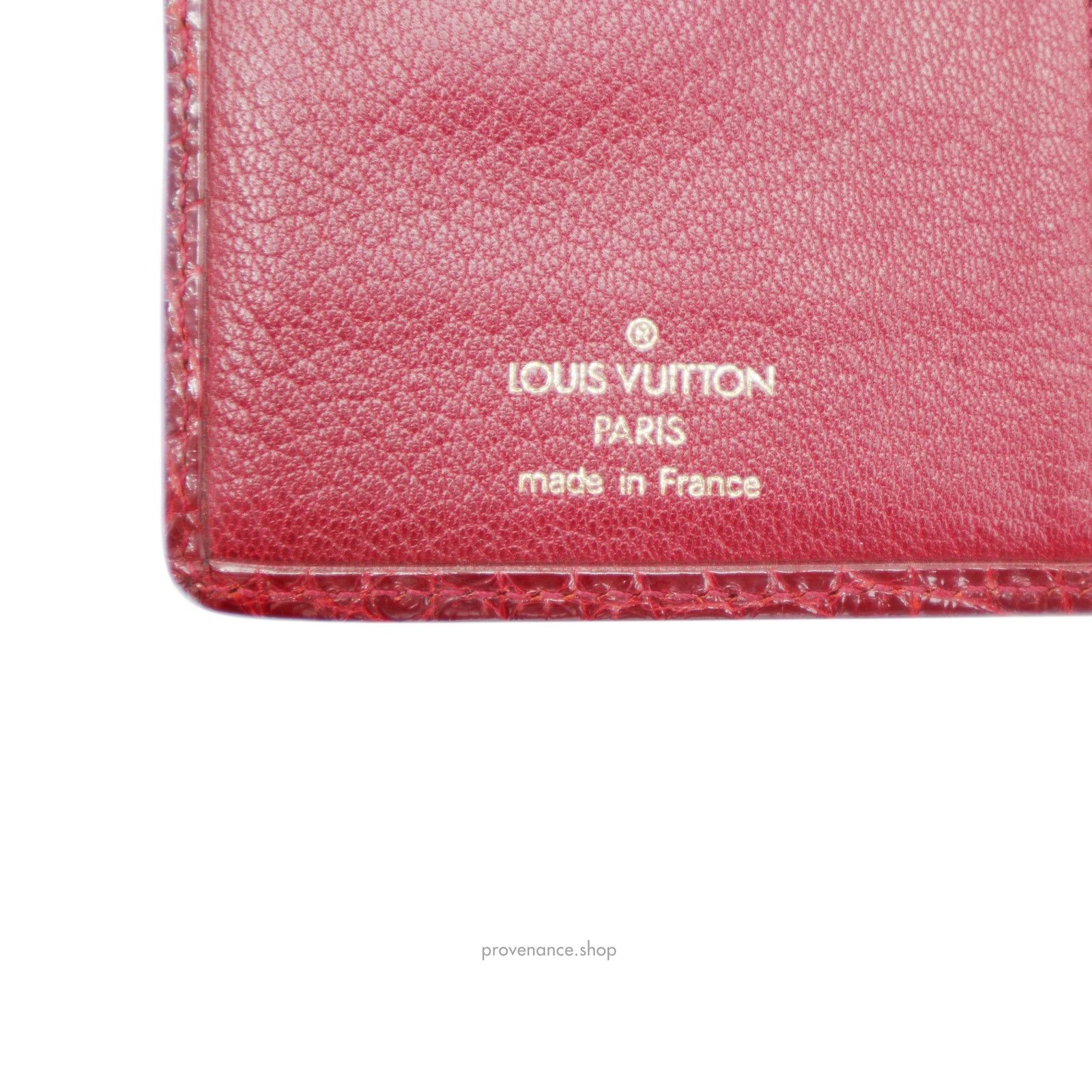 Louis Vuitton 🔴Louis Vuitton Agenda Fonctionnel PM - Alligator Rubis Size ONE SIZE - 8 Thumbnail