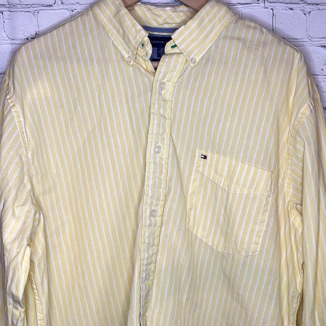 Tommy Hilfiger Tommy Hilfiger Shirt Men Long Sleeve Yellow L Classic Fit Shirt Size L Male Mens Yellow Long Sleeve Button Down Classic Fit Shirt Size US L / EU 52-54 / 3 - 2 Thumbnail