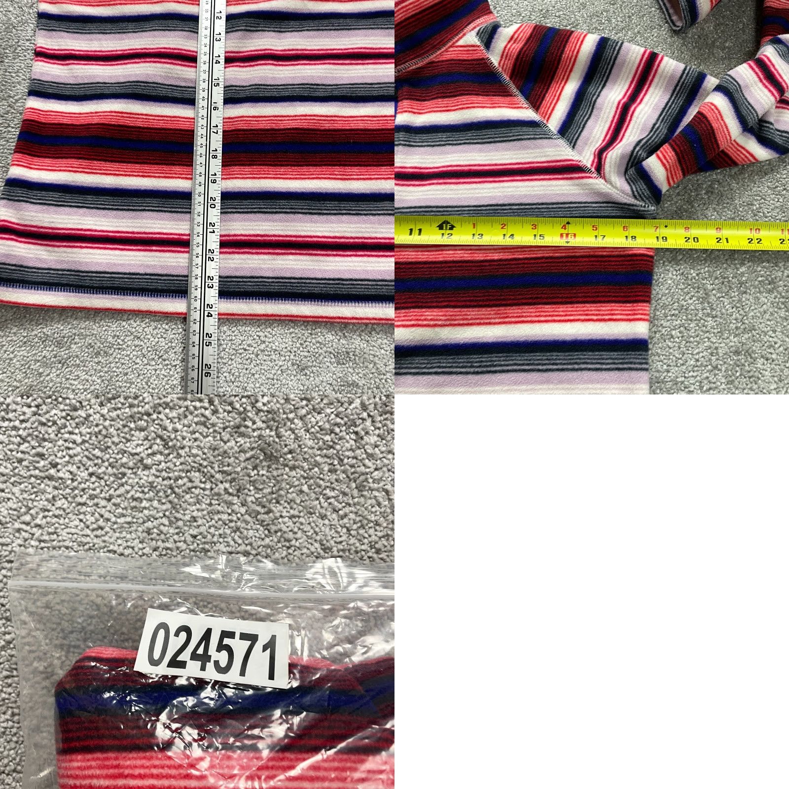 Eddie Bauer Eddie Bauer Sweatshirt 1/4 Zip Fleece Pullover Women Small Multicolor Striped Long Sleeve Shirt Jumper Womens Regular Fit Size S / US 4 / IT 40 - 8 Thumbnail