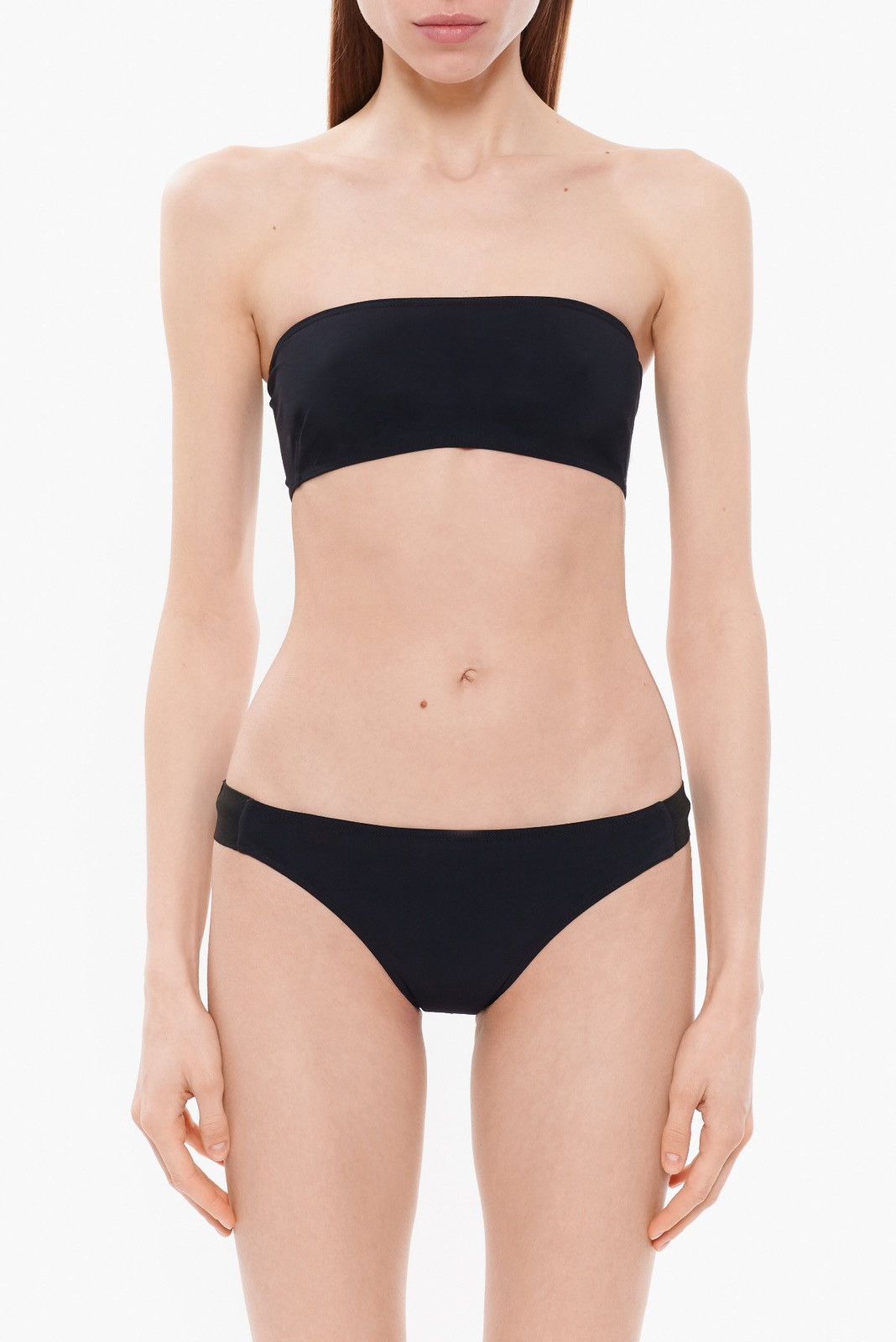 image of Last Size Rick Owens Bandeau Bikini Swimsuit in Black, Women's