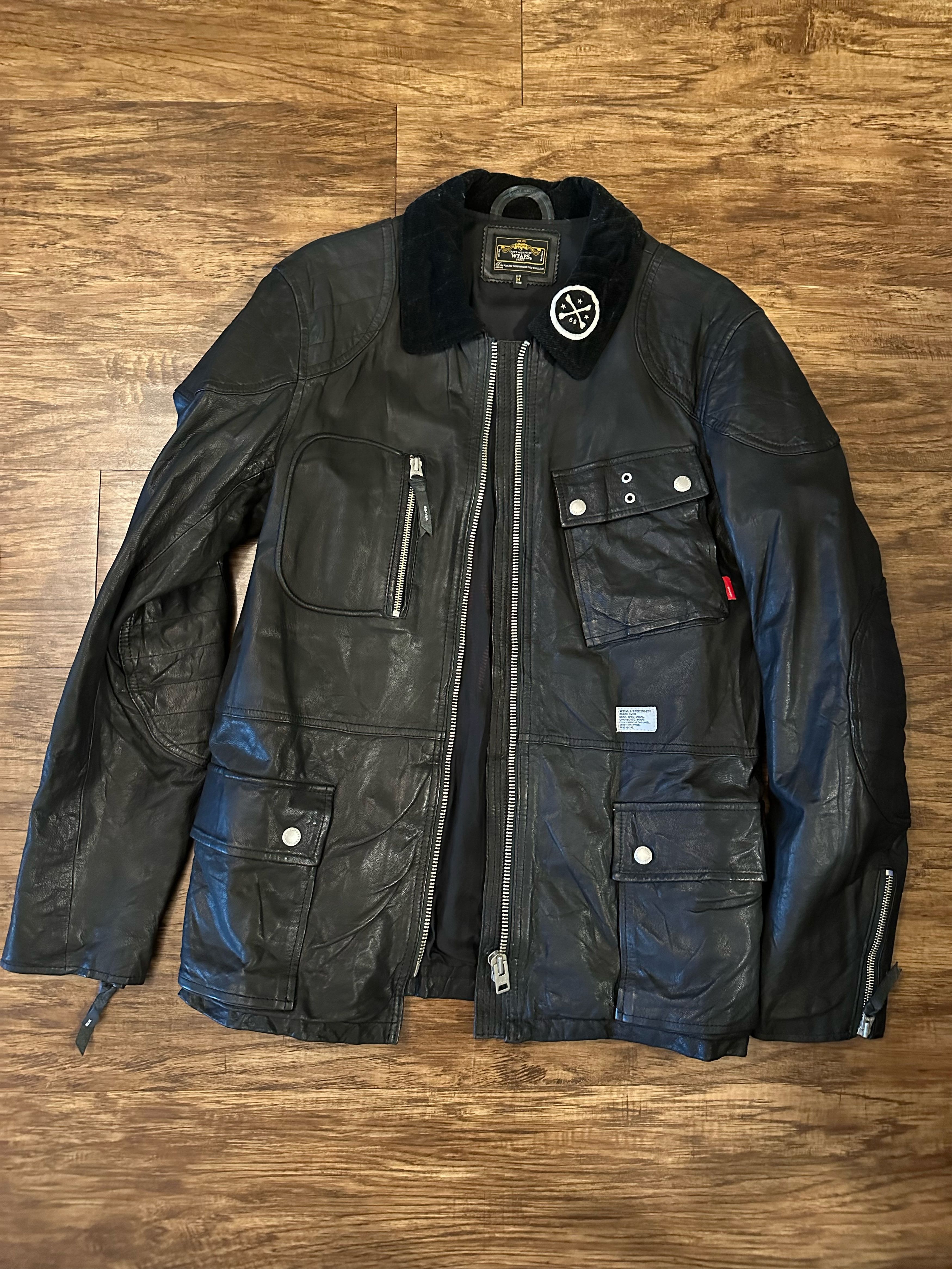 Wtaps 2008 2ND TSDT-JK-M05 Goat Leather Field Jacket 