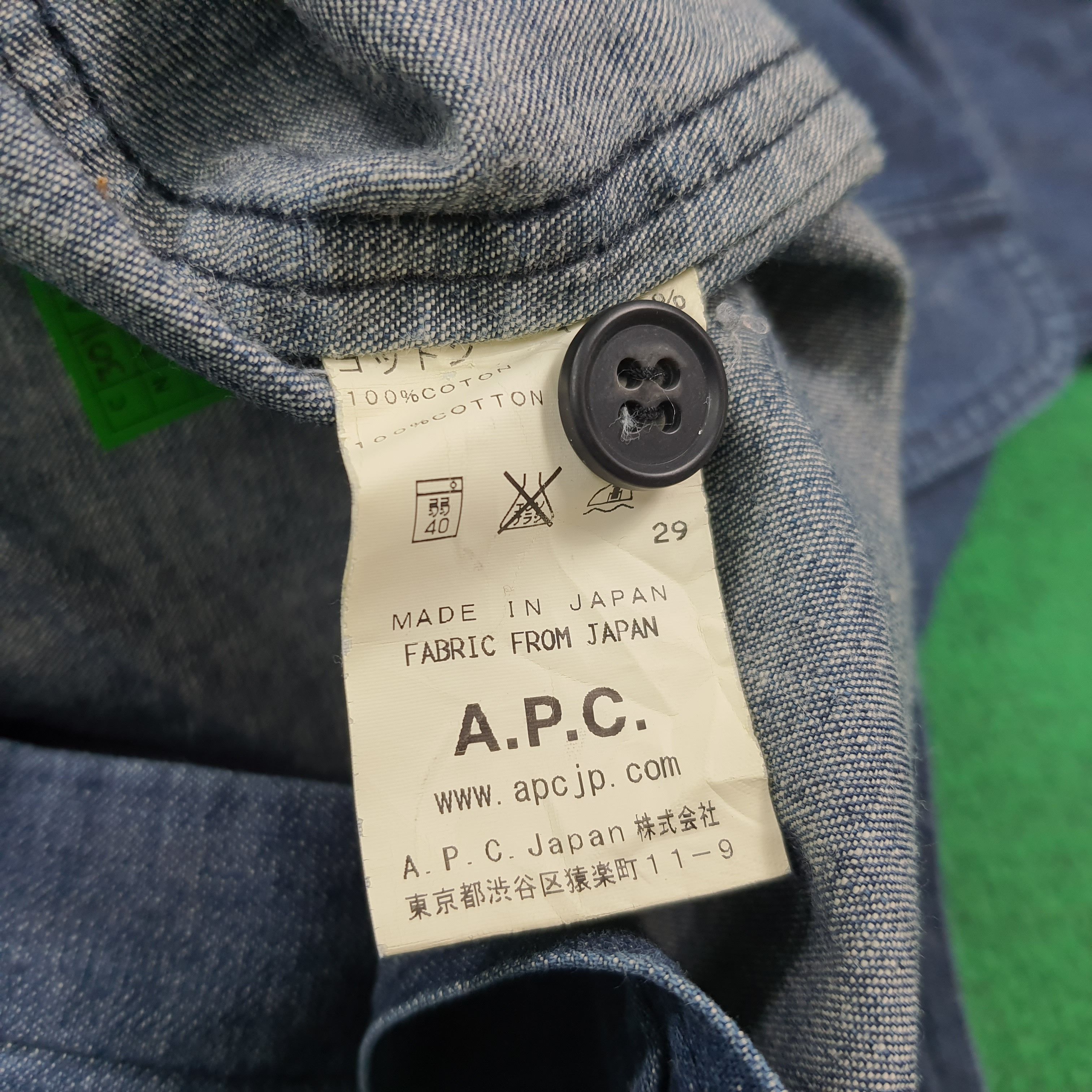 A.P.C. Vintage A.P.C P.R. Centriste Embroidery Denim Shirt C301N37 Size US XS / EU 42 / 0 - 8 Thumbnail