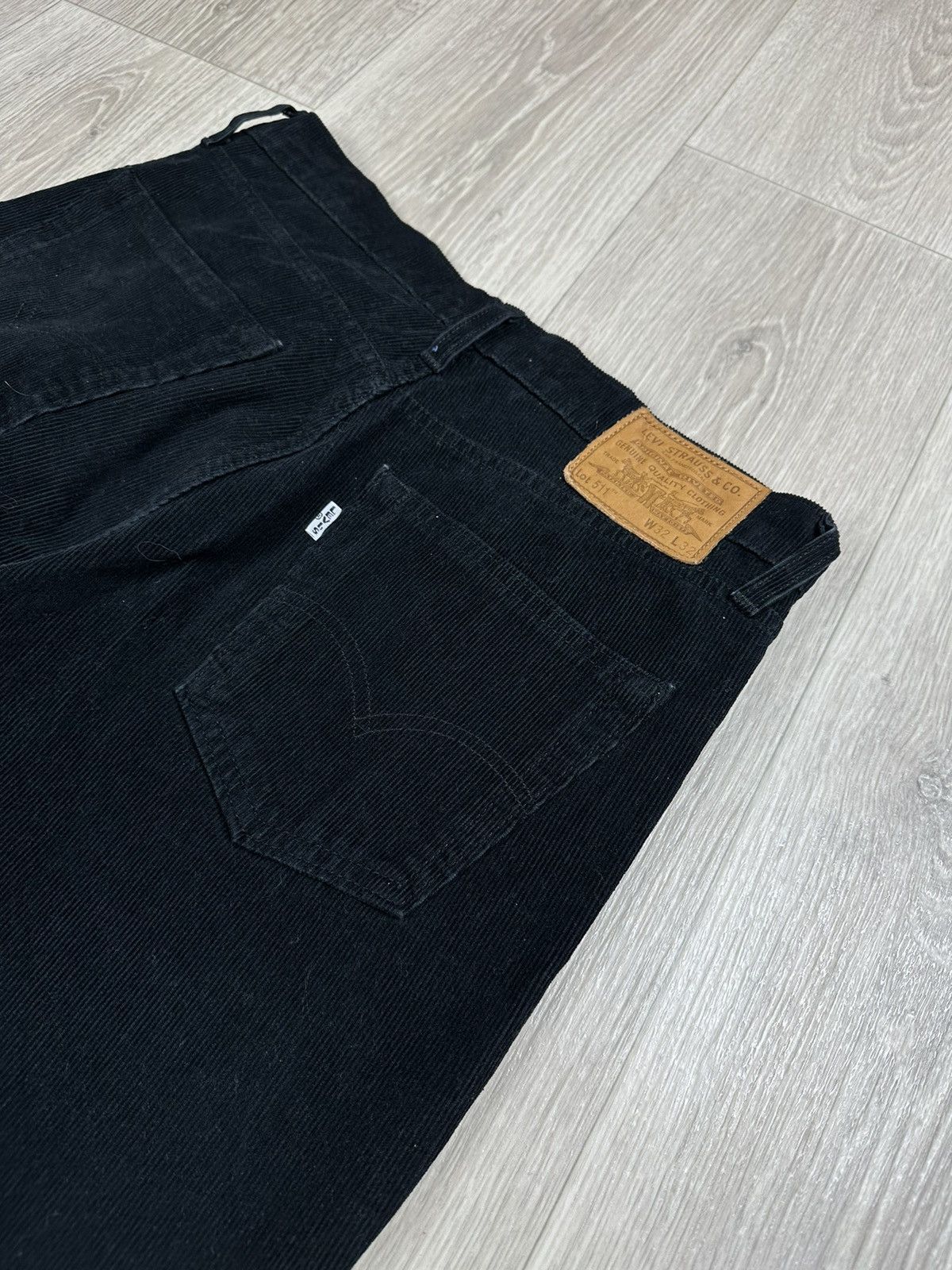 Levi's × Levi's Vintage Clothing Men’s Levi’s 511 Premium Velvet Pants Jeans Navy Corduroy Size US 32 / EU 48 - 3 Thumbnail