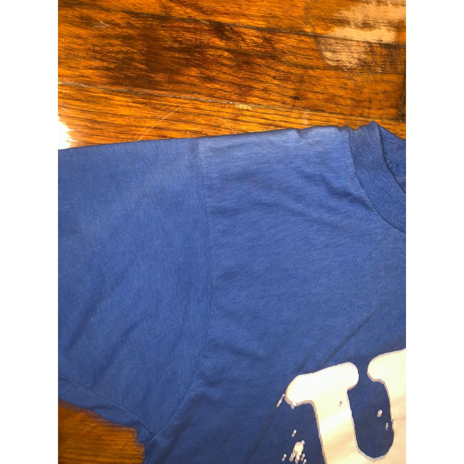Other × Vintage Vtg 80s Uff Da T Shirt Screen Stars Blue 50/50 Single Stitch Size US M / EU 48-50 / 2 - 3 Thumbnail