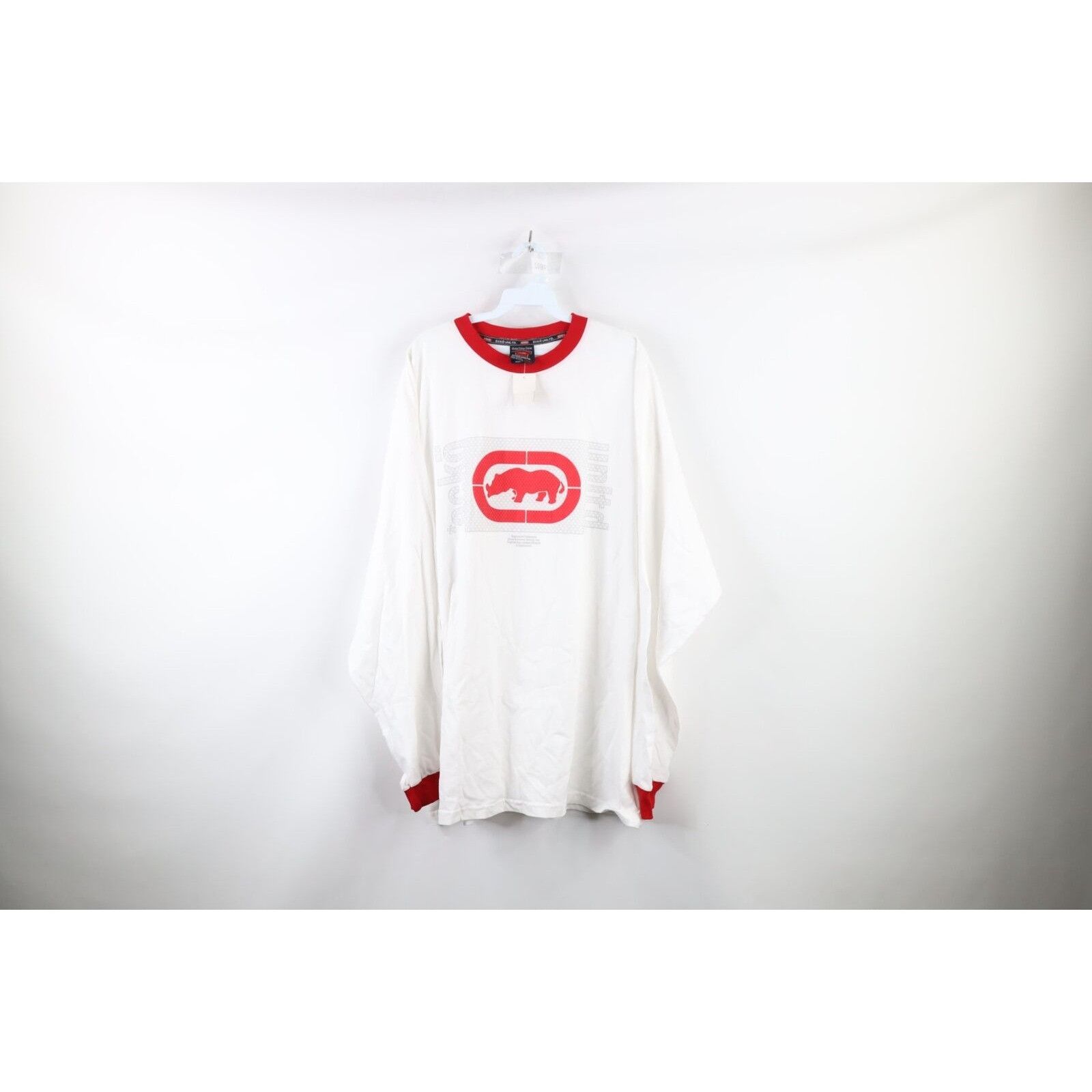 image of Ecko Unltd x Vintage Nos Vintage 90's Ecko Baggy Fit Long Sleeve T-Shirt 3Xl in White (Size 2XL)