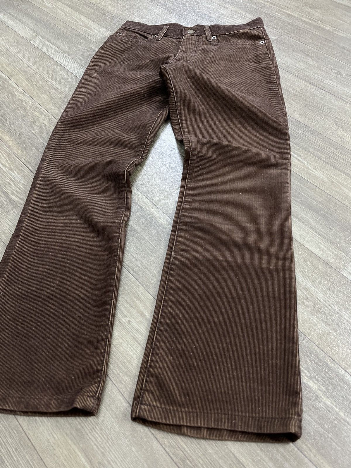 Tornado Mart 2000s Tornado Mart Japan Corduroy Flared Jeans Lgb Style Y2K Size US 27 - 2 Thumbnail