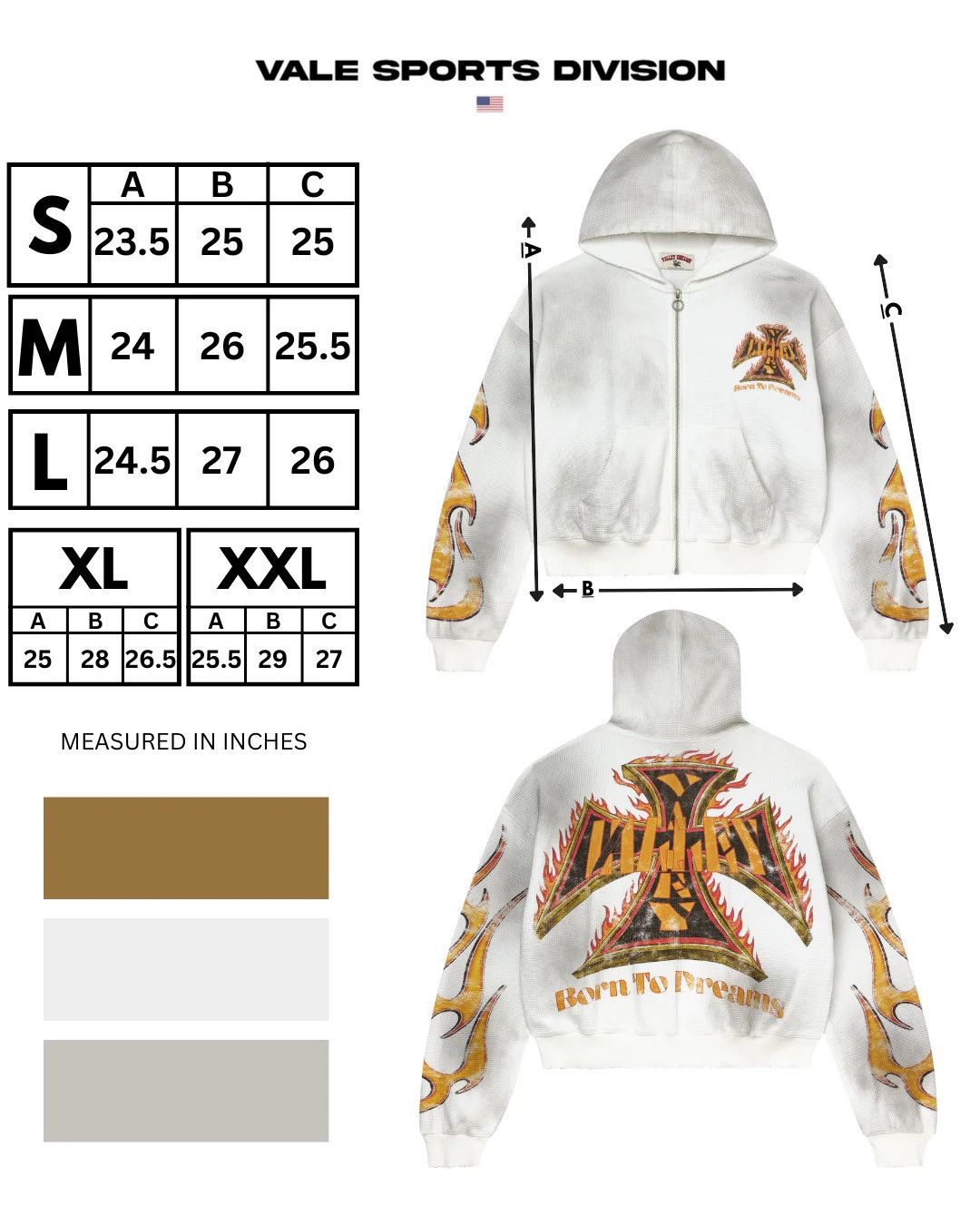 Vale Vale Forever White Reborn Waffle Zip Up Valley Dreams Size US XL / EU 56 / 4 - 3 Thumbnail