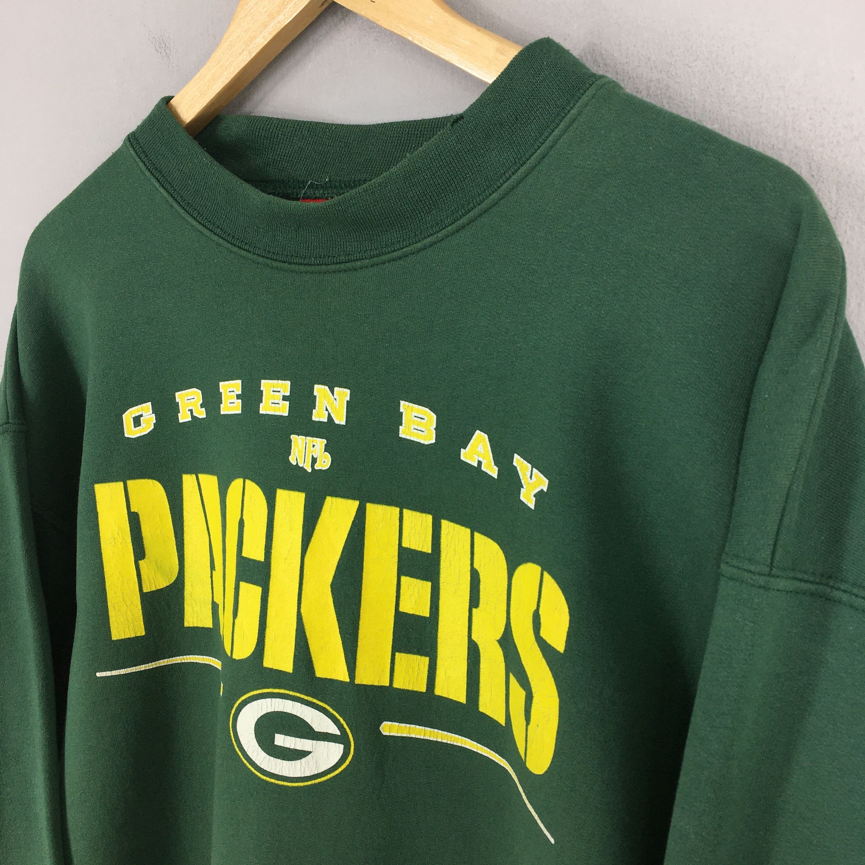 NFL × Vintage Vintage 90s Green Bay Packers Football NFL Sweatshirt XLarge Size US XL / EU 56 / 4 - 3 Thumbnail