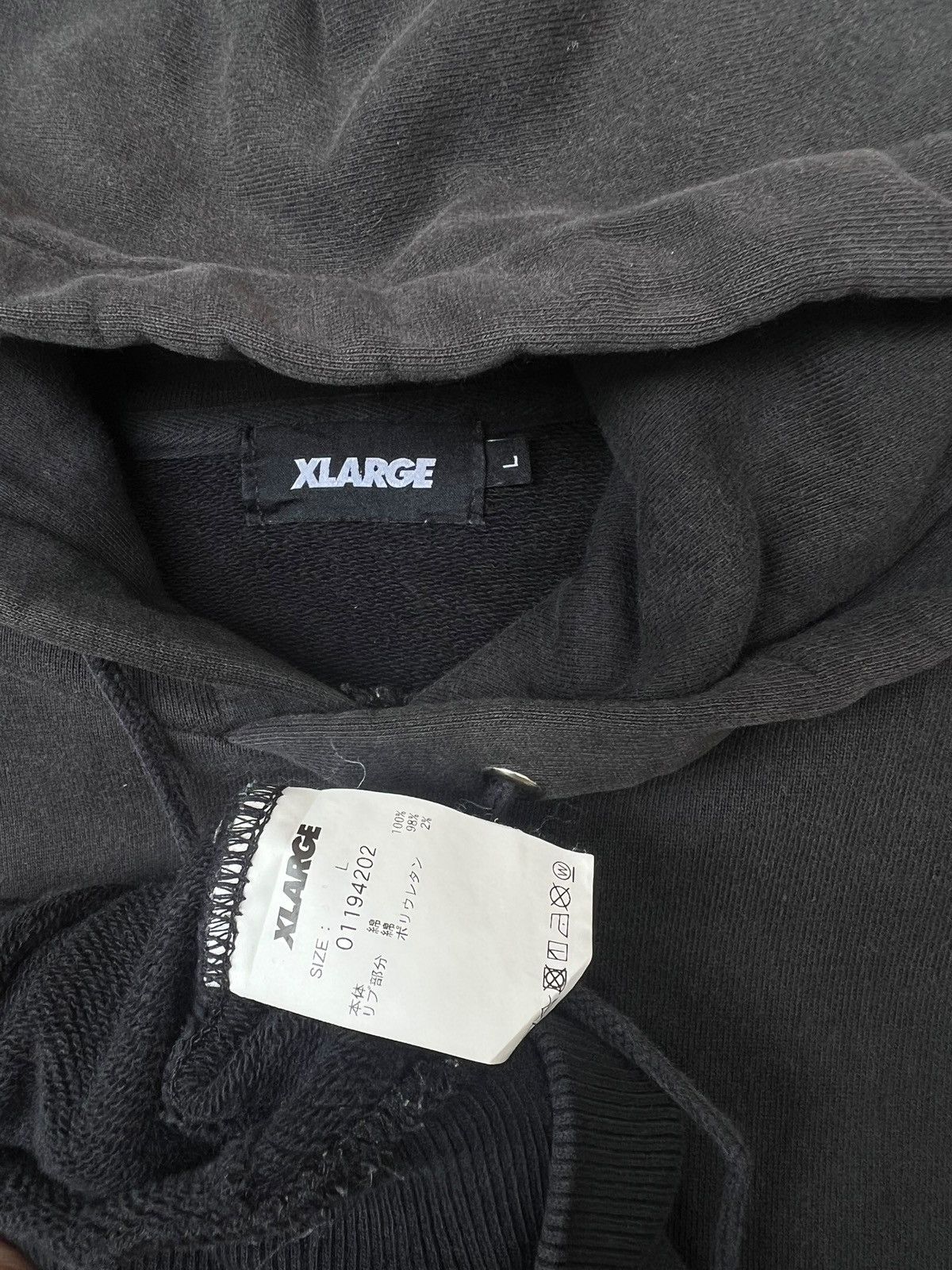 X-LARGE Vintage XLarge Black Baggy Hoodie Size US L / EU 52-54 / 3 - 6 Thumbnail