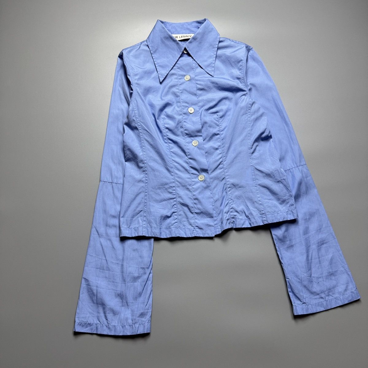 Our Legacy Our Legacy - Blue Union Blouse Longsleeve Size XXS / US 00 / IT 34 - 4 Thumbnail