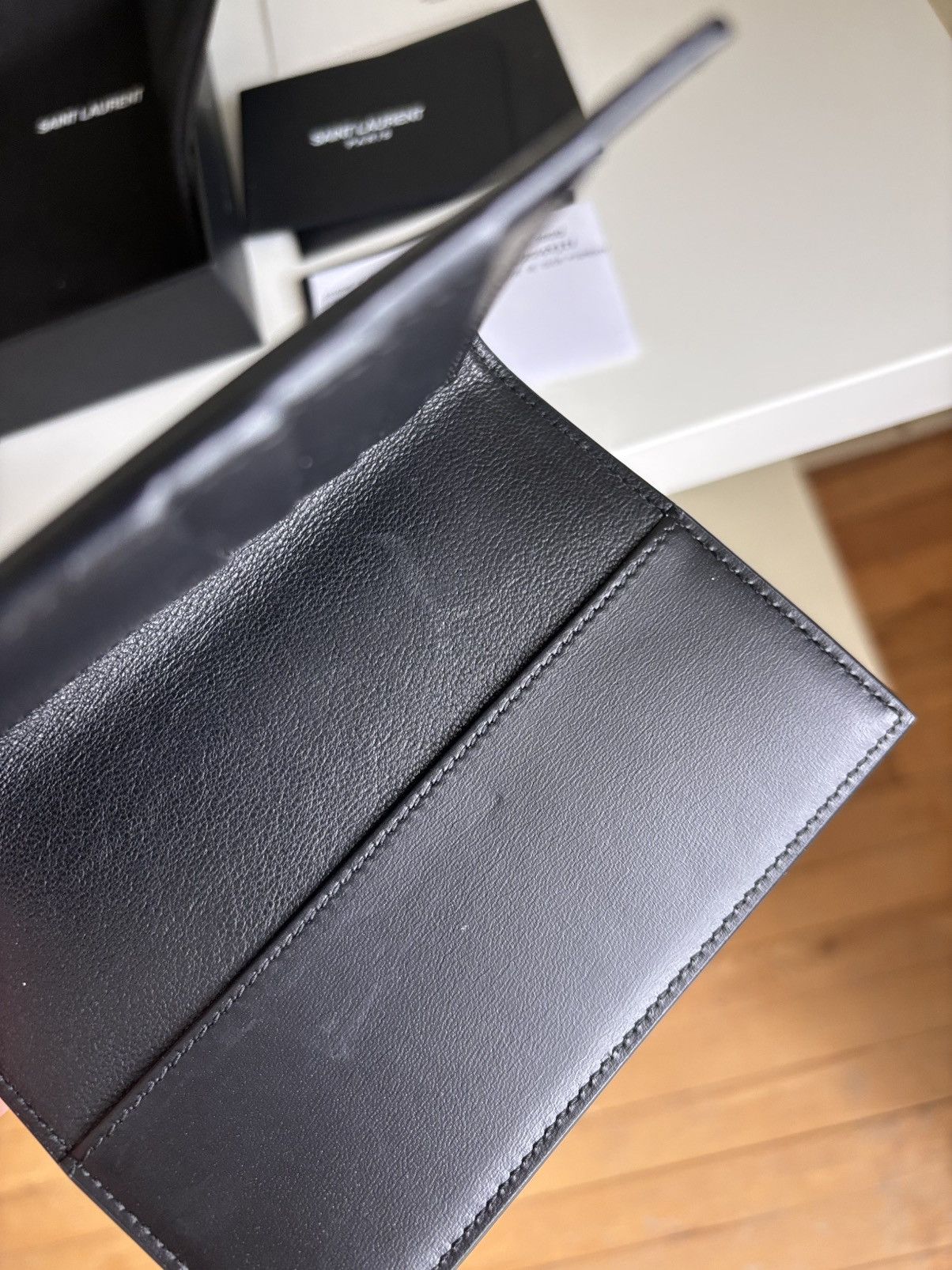 Saint Laurent Paris Tiny Cassandre Passport Case in Matte Leather Size ONE SIZE - 4 Thumbnail