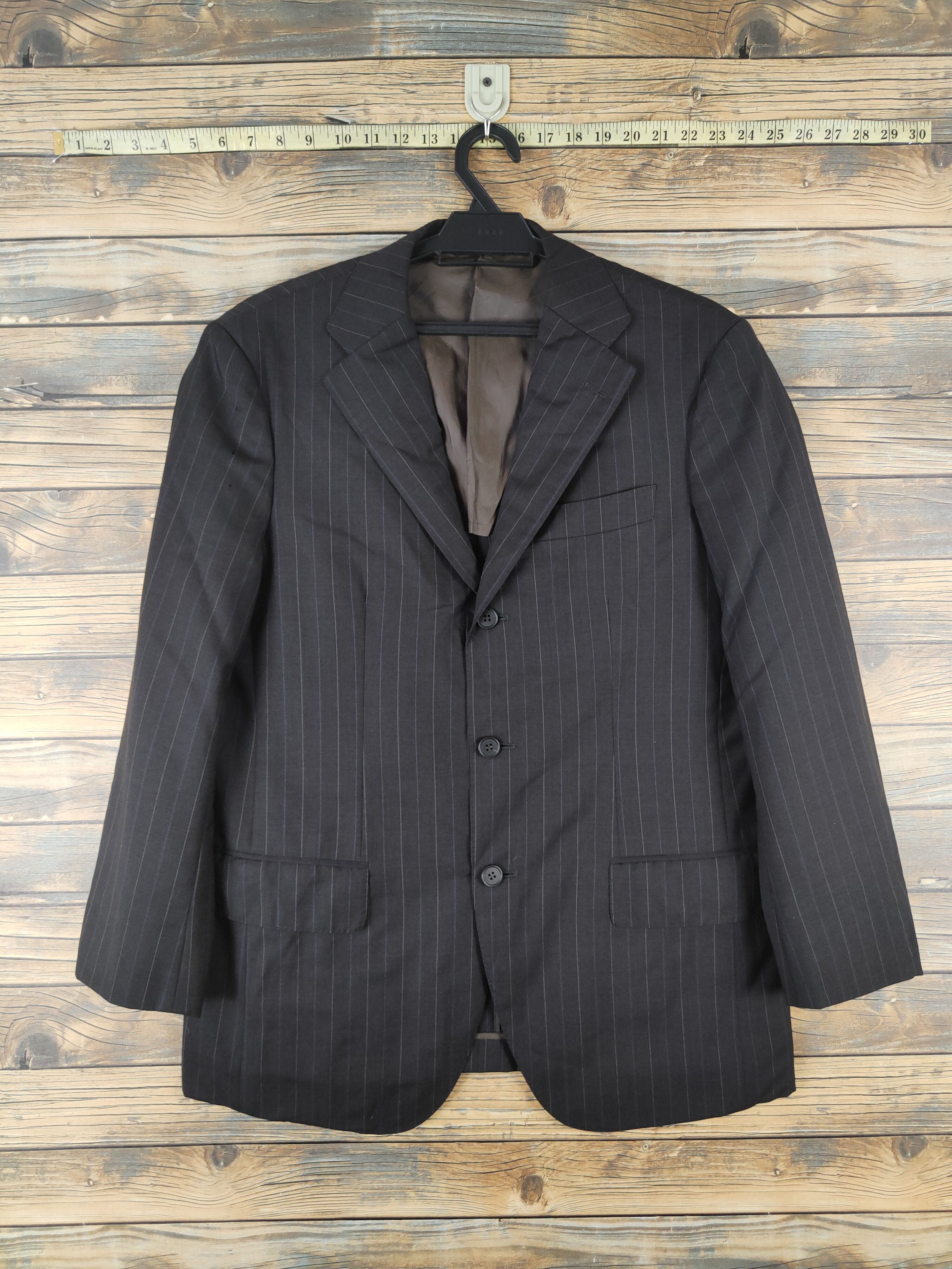 Ermenegildo Zegna × Vintage Vintage Ermenegildo Zegna-Fiera Black Blazers Size US M / EU 48-50 / 2 - 1 Thumbnail
