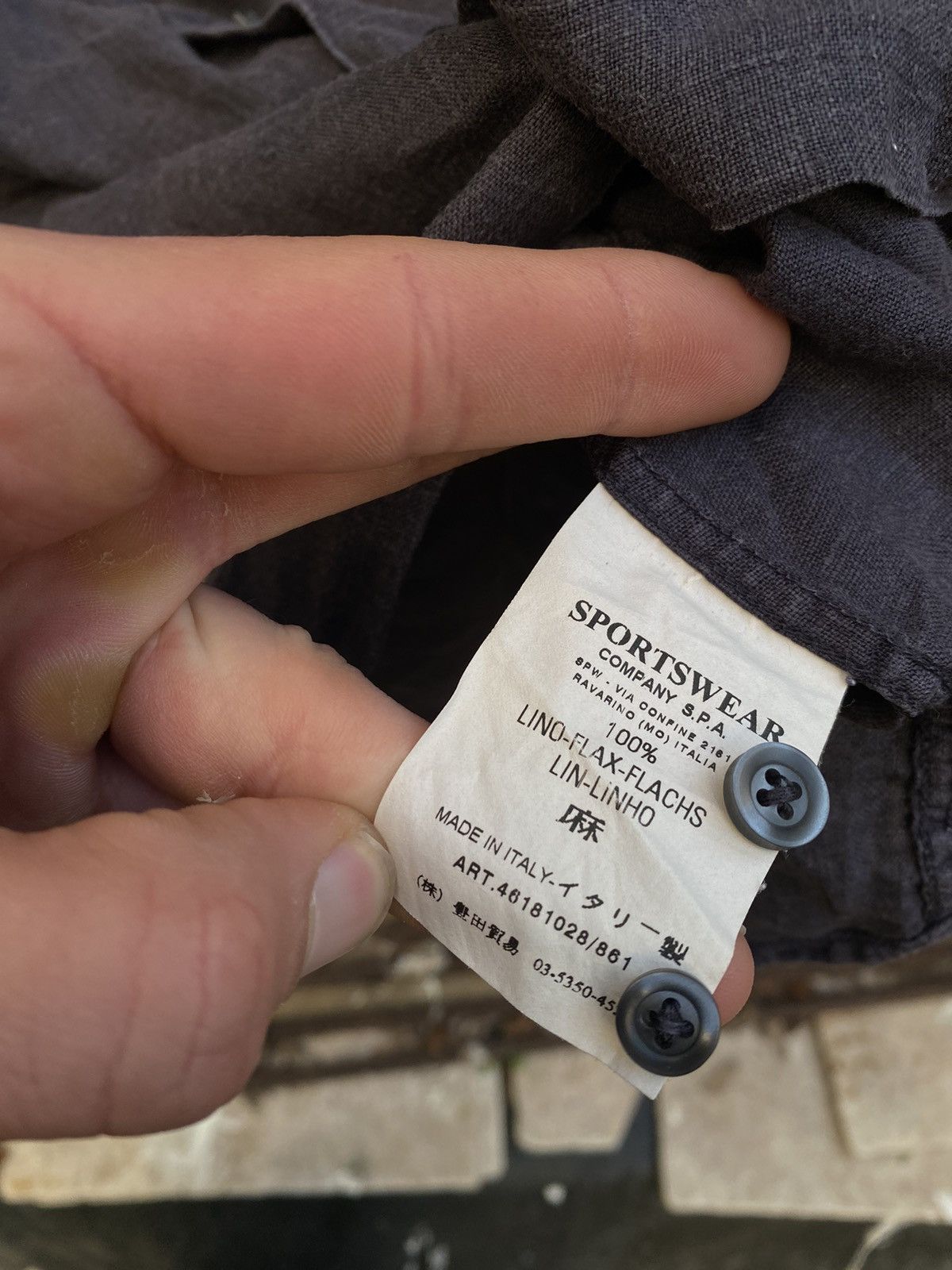 C.P. Company × Vintage Vintage C.P.Company Linnen Shirt Size US M / EU 48-50 / 2 - 5 Thumbnail