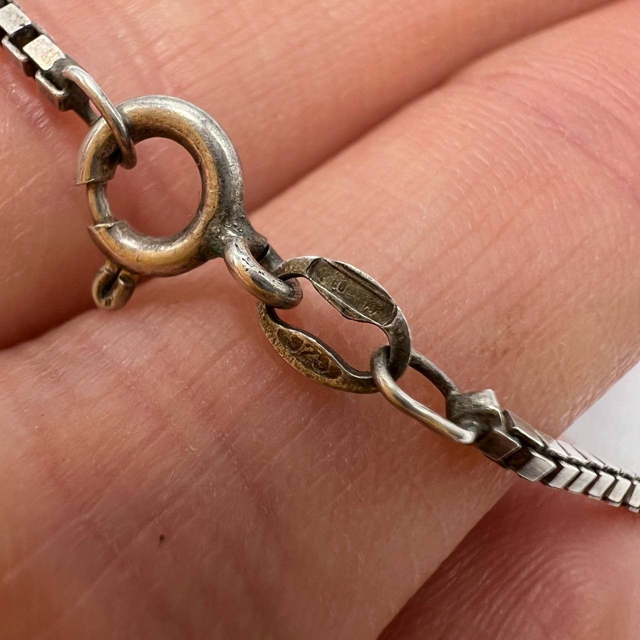 Vintage Vintage Chain Necklace Pendant Enamel Sterling Silver 925 I Size ONE SIZE - 4 Thumbnail