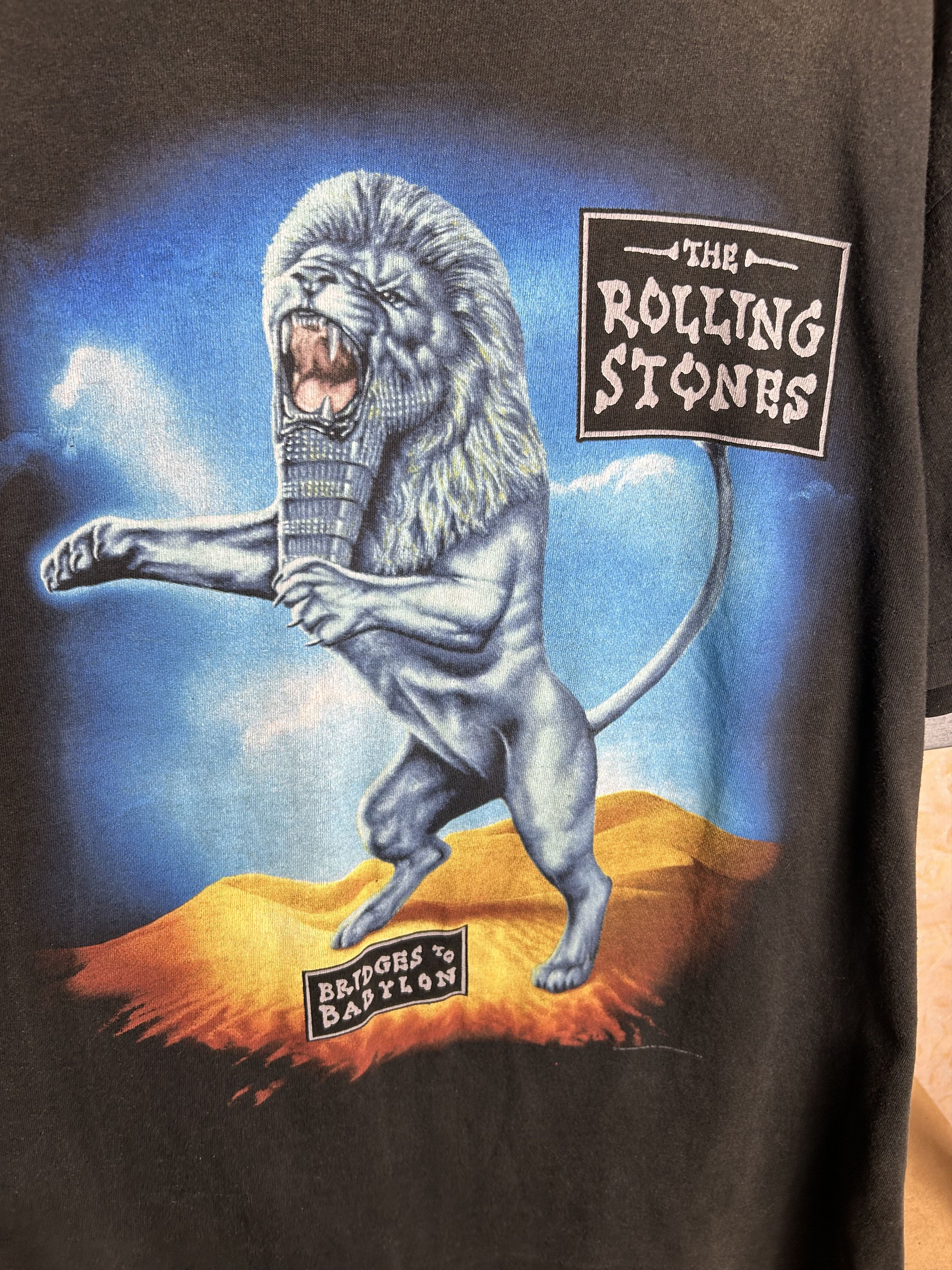 Band Tees Vintage 1997 1998 The Rolling Stones Rock Band Tour T-shirt Size US XL / EU 56 / 4 - 3 Thumbnail