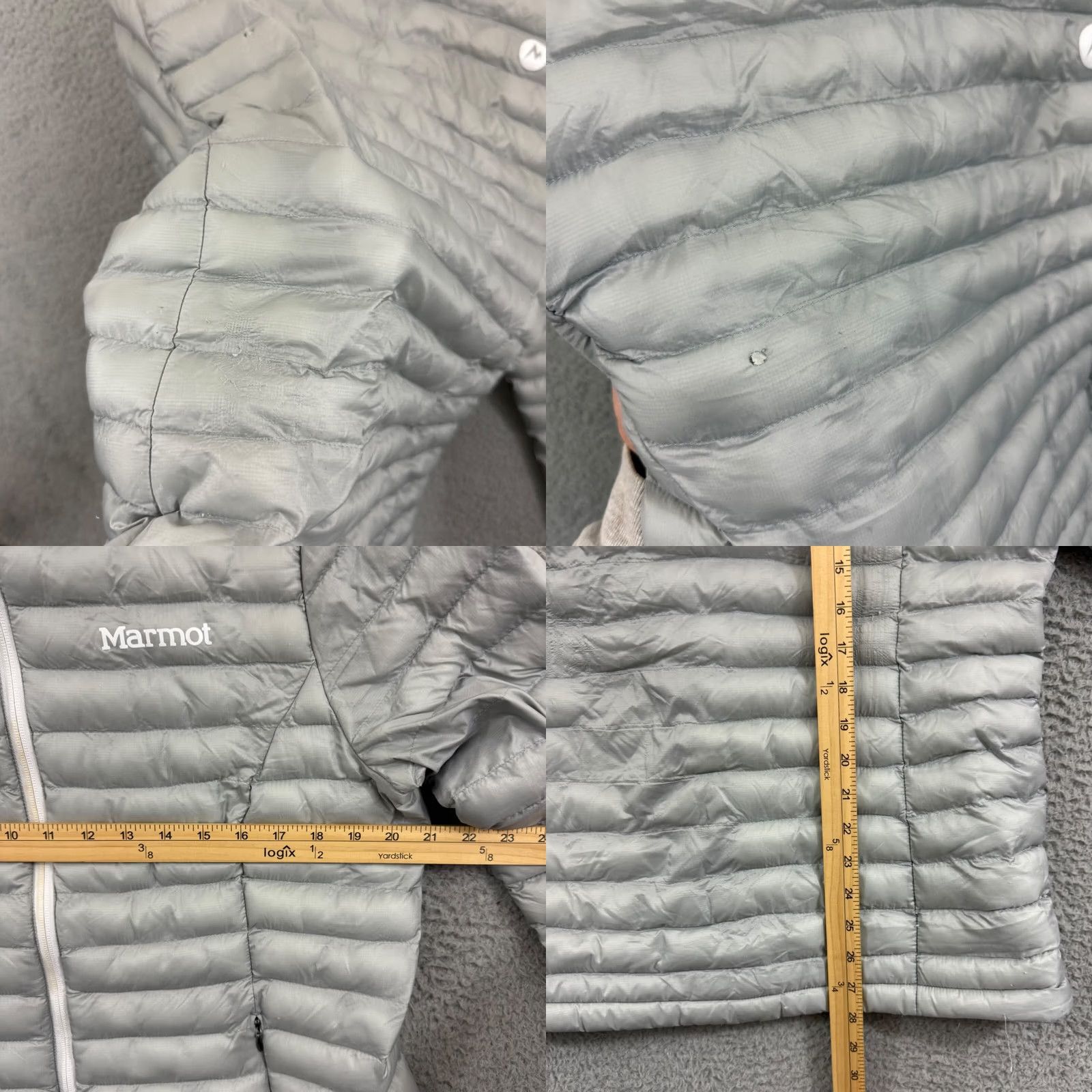 Marmot Marmot Echo Featherless Jacket Women’s Large Gray Puffer Quilted Zip Thinsilate Size L / US 10 / IT 46 - 9 Thumbnail