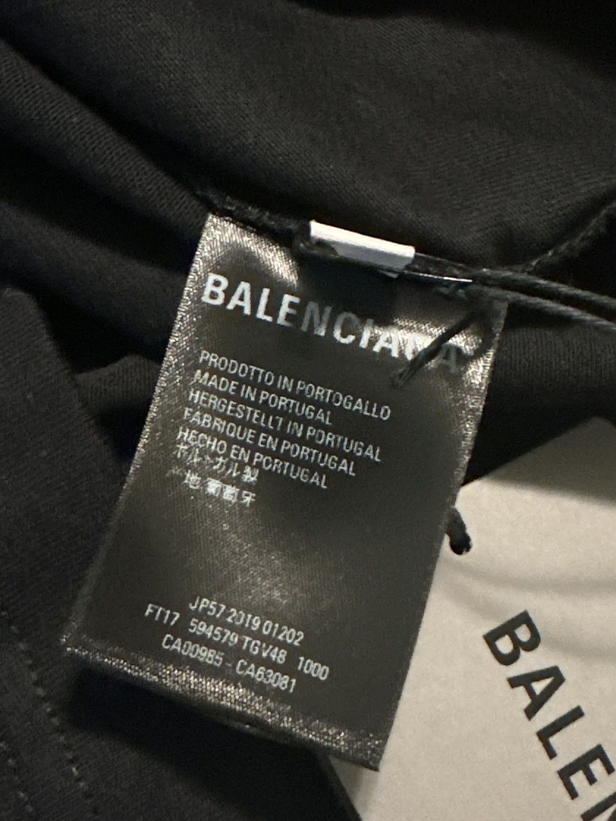 Balenciaga Balenciaga Paris Flag Logo Black Tee *Tags Included* Size US S / EU 44-46 / 1 - 4 Thumbnail