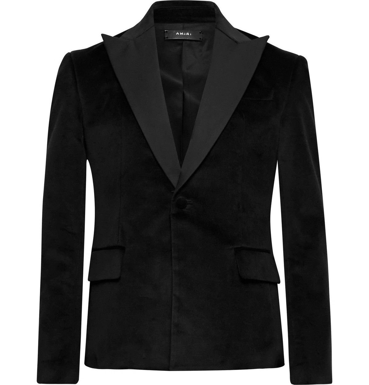 Amiri o1y0525 Velvet Blazer in Black Size US M / EU 48-50 / 2 - 1 Thumbnail