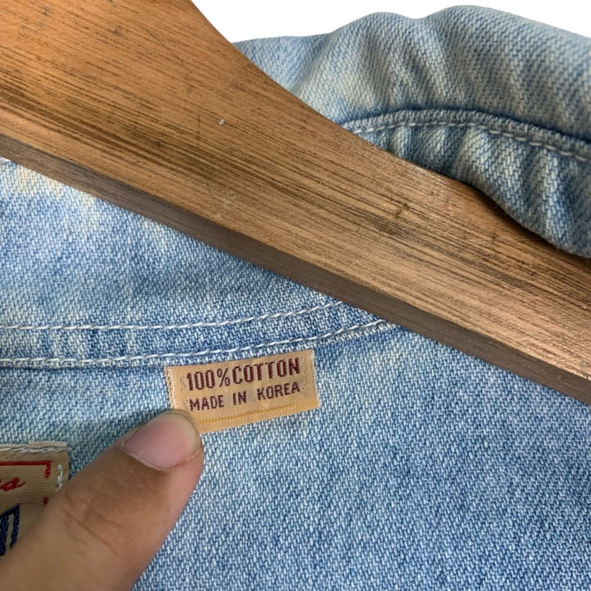 Vintage PENNY WORTH Western Chambray Denim Shirt #1265-C57 Size US L / EU 52-54 / 3 - 16 Thumbnail