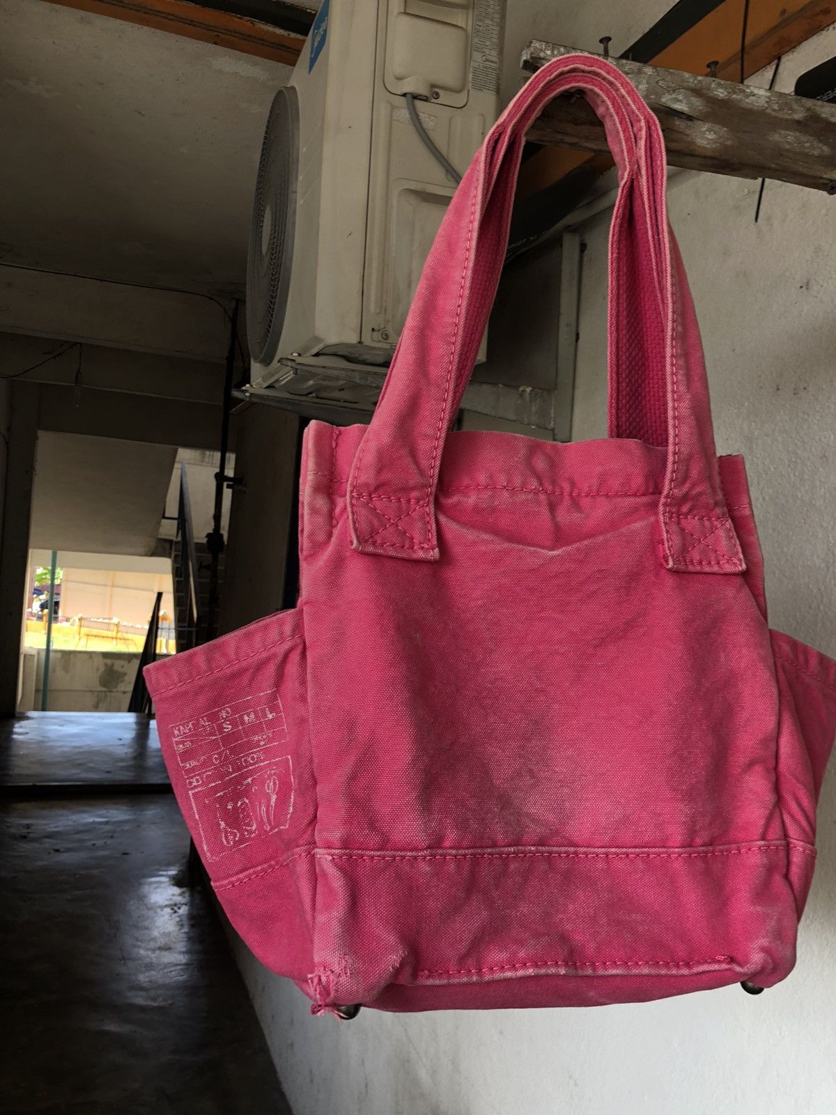 Kapital Vintage Kapital Hard Canvas Distressed Tote Bag Size ONE SIZE - 6 Thumbnail
