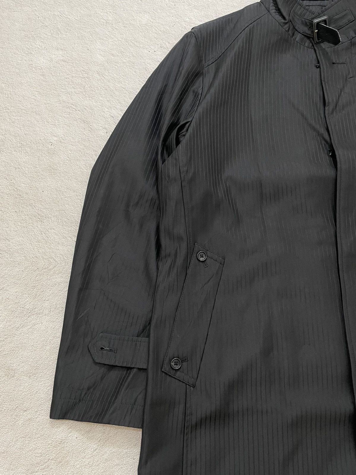 14th Addiction 2000s Japan Y’j Black Tech Mac Coat Hidden Placket LGB Y2K Size US L / EU 52-54 / 3 - 2 Thumbnail
