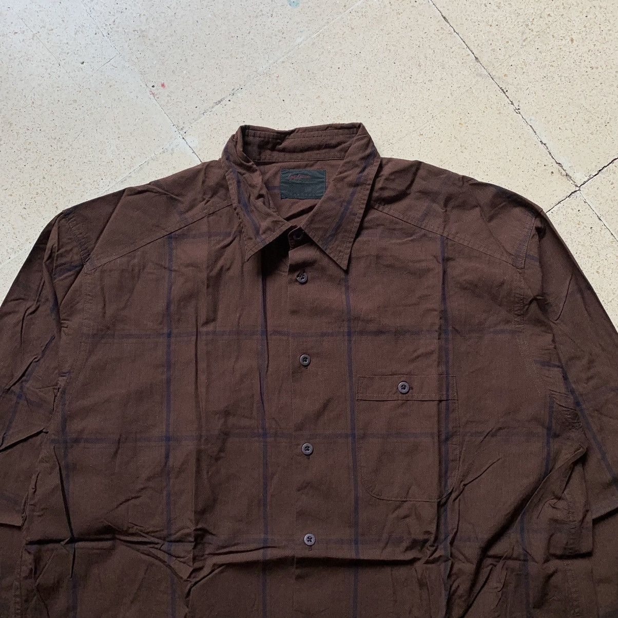 Yohji Yamamoto Vtg 90s Yohji Yamamoto A.A.R Shirt Button Up Size US L / EU 52-54 / 3 - 2 Thumbnail