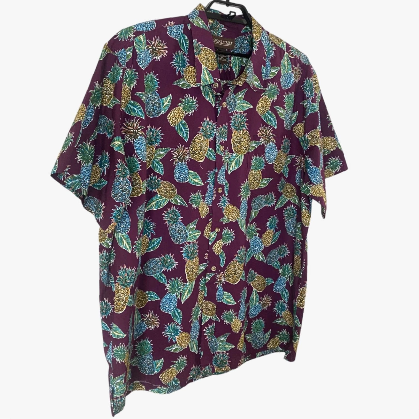 Vintage VINTAGE Cooke Street Hawaiian Shirt Men 2XL Short Sleeve Button-Up Pineapple Print Casual Beach Summer Size US XXL / EU 58 / 5 - 3 Thumbnail