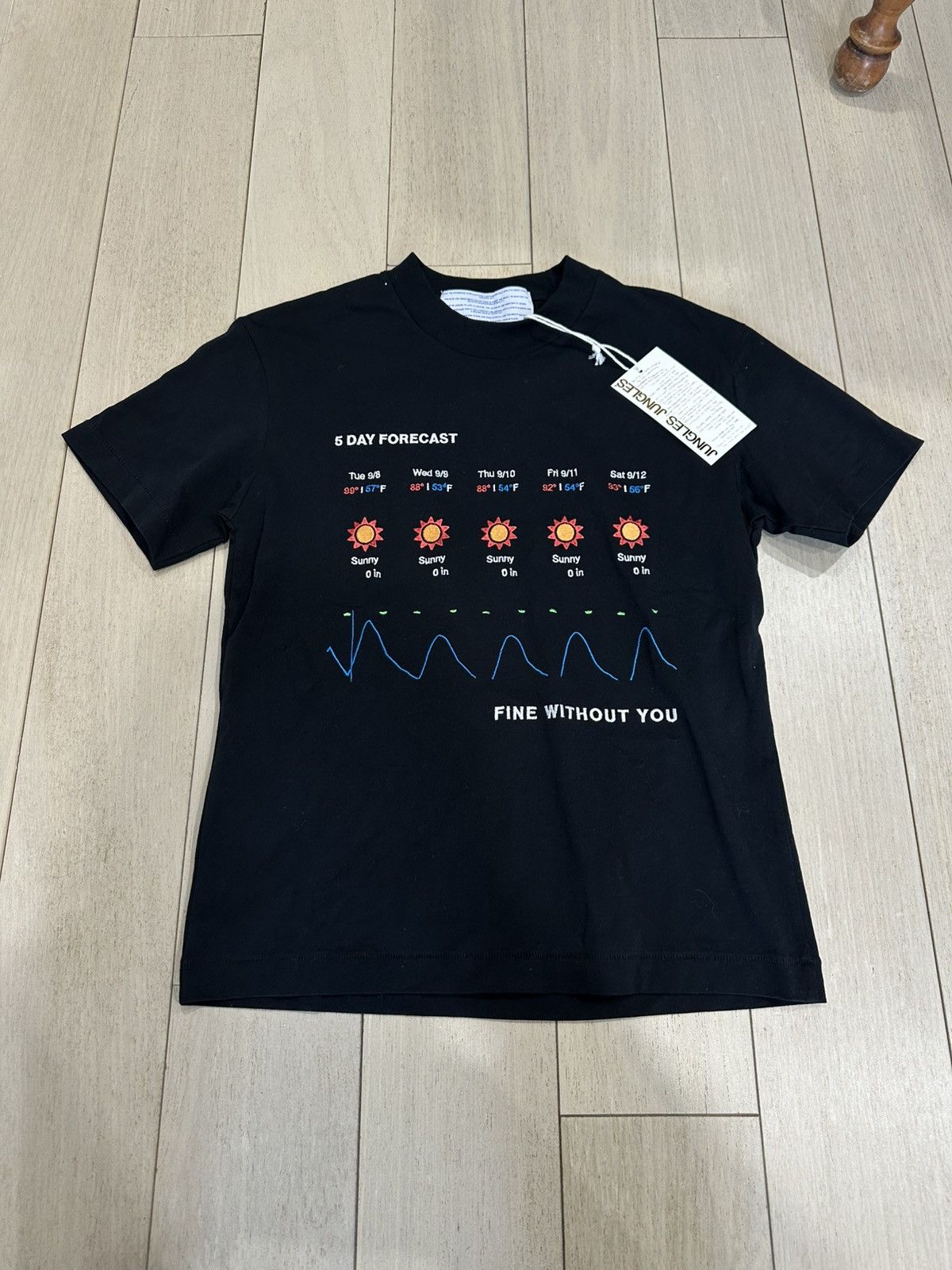 Jungles NWT Jungles Jungles Men's T Shirt Fine Without You Black S Size US S / EU 44-46 / 1 - 1 Thumbnail