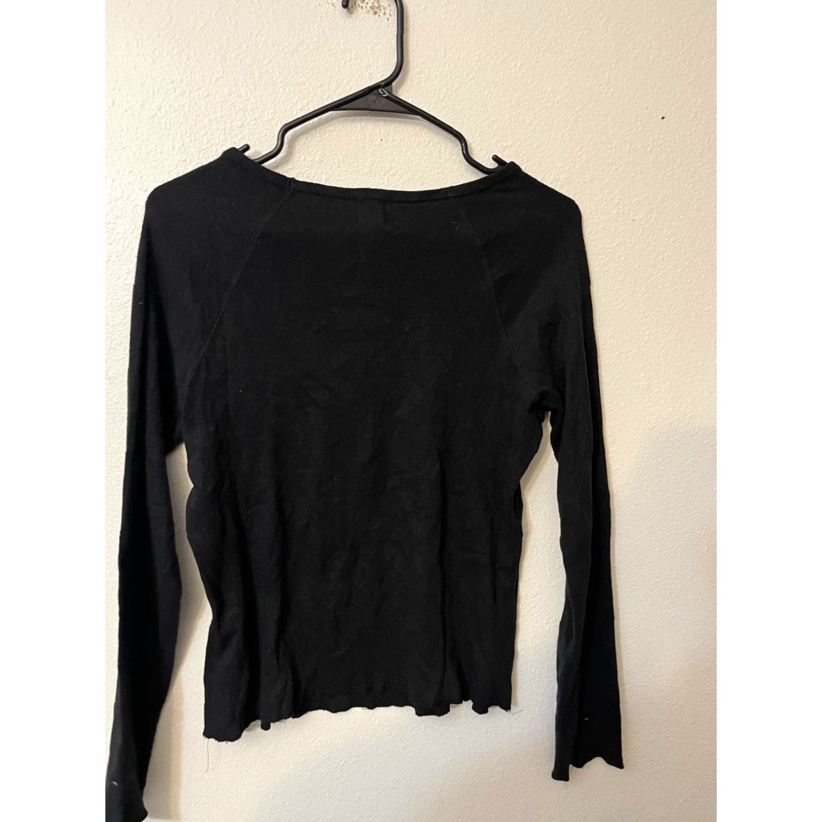 Calvin Klein calvin klein Long Sleeve T-shirt Women Black M Size Medium Shirt Modern Basic Cotton Size M / US 6-8 / IT 42-44 - 3 Thumbnail