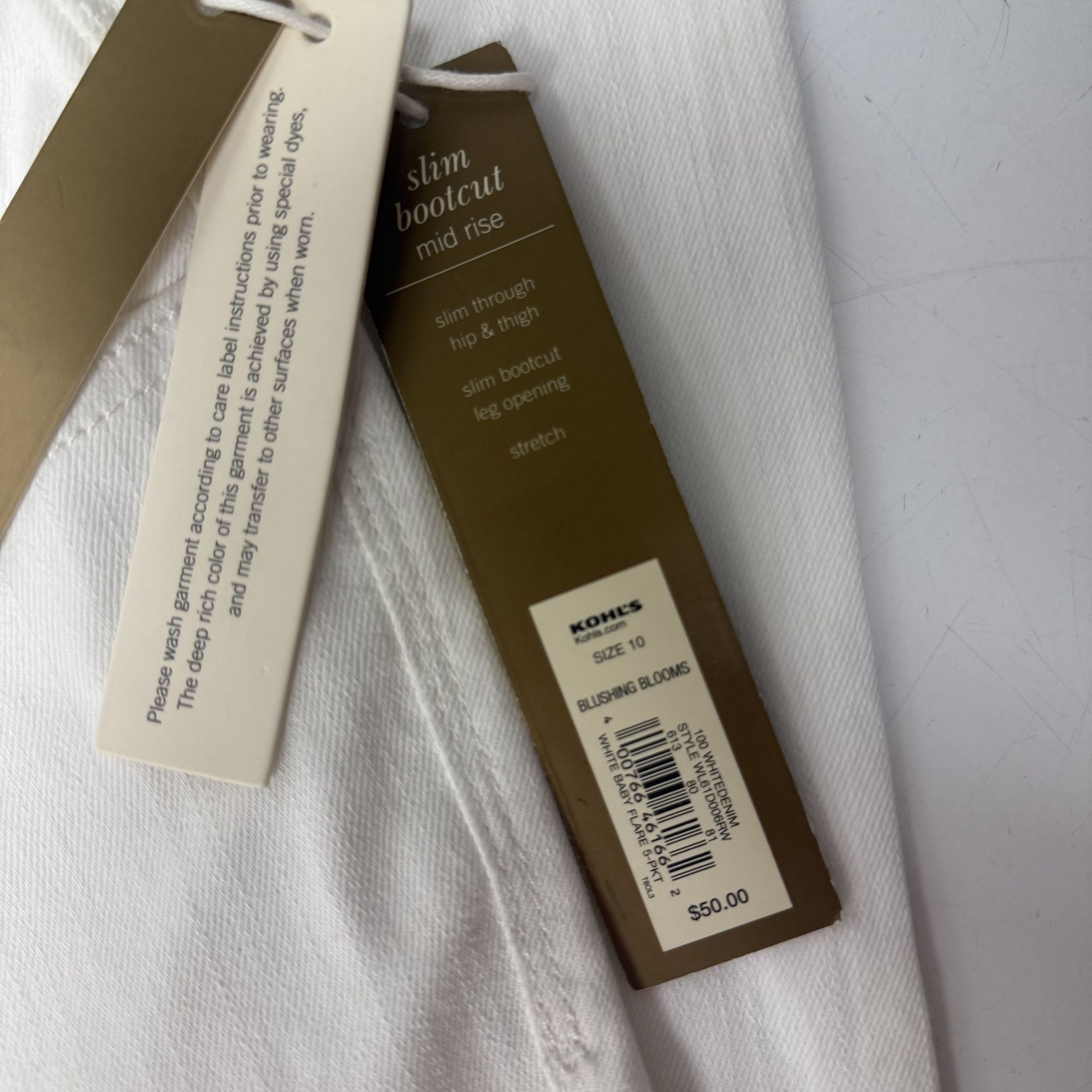 Other NWT New Lauren Conrad LC Stretch SLIM BOOTCUT Jeans Size 32" / US 10 / IT 46 - 8 Thumbnail