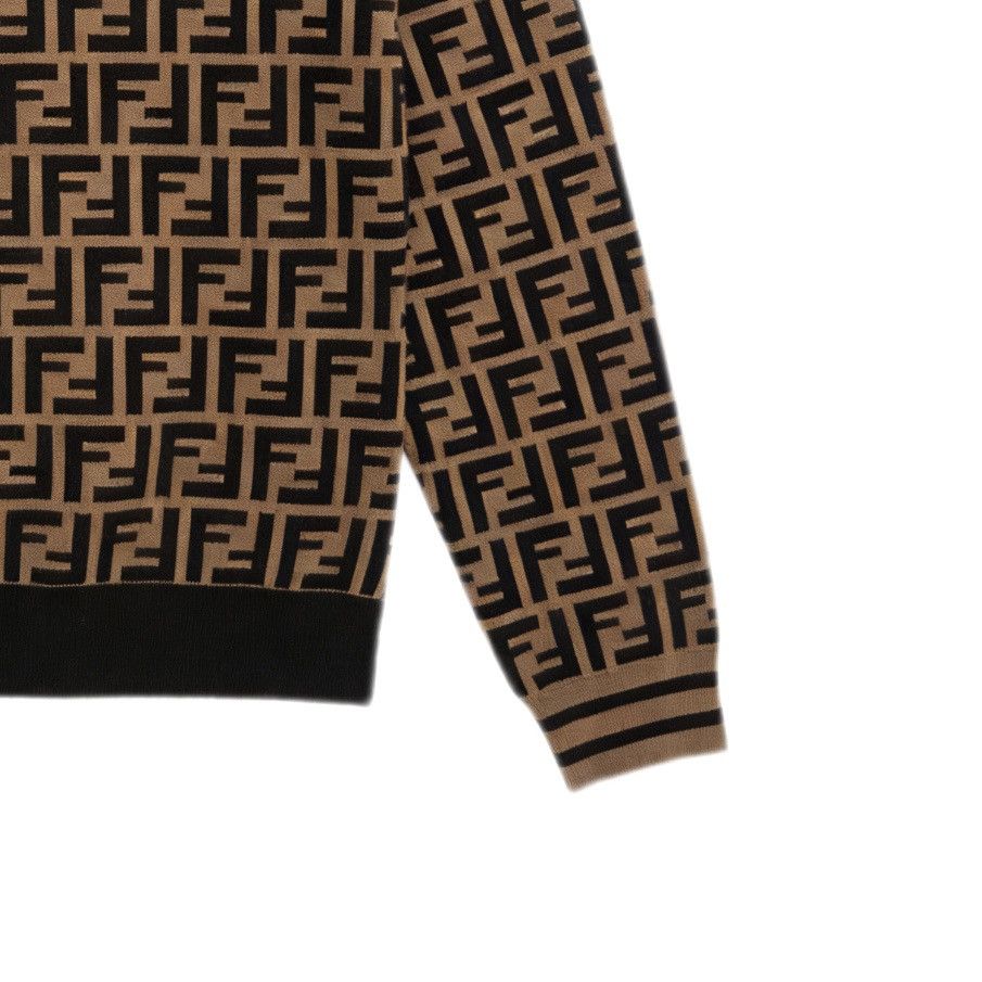Fendi Fendi FF Pattern Long Sleeve Pullover Sweater K26WX Size US XS / EU 42 / 0 - 4 Thumbnail