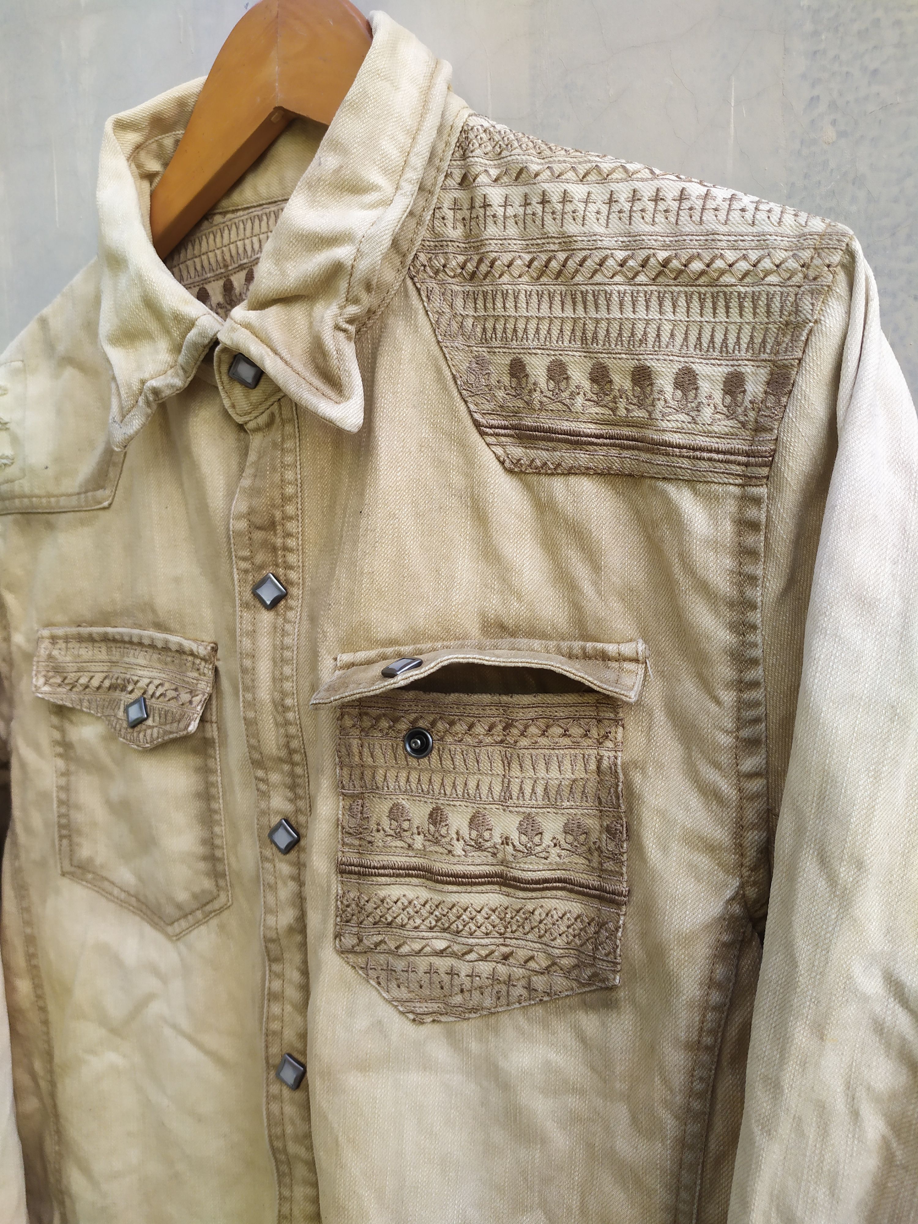 Roen Roen Skull Denim Shift Size US L / EU 52-54 / 3 - 4 Thumbnail