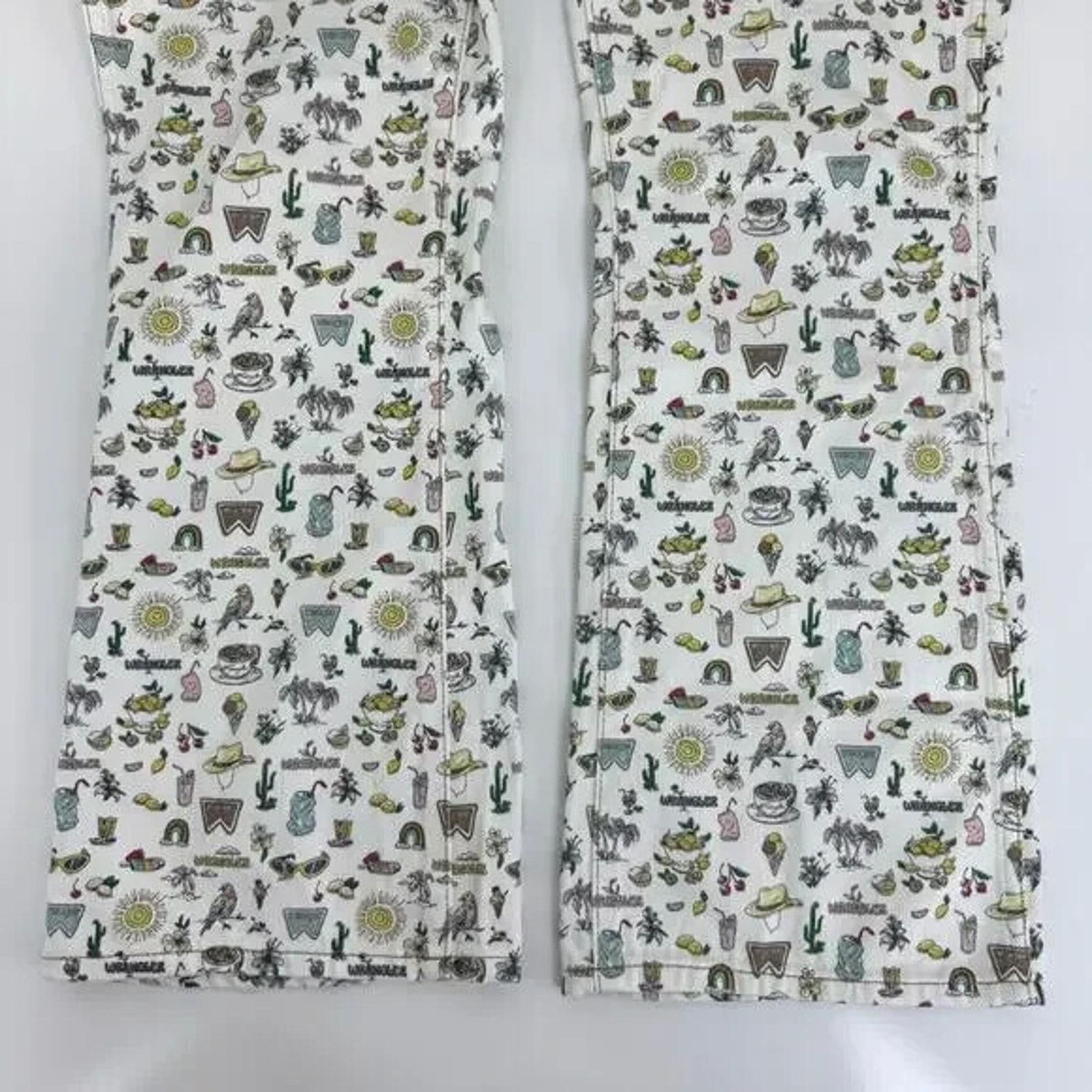 Wrangler WRANGLER LIFE'S LEMONS HI RISE KICK FLARE WHITE DENIM JEANS Size 28" / US 6 / IT 42 - 8 Thumbnail