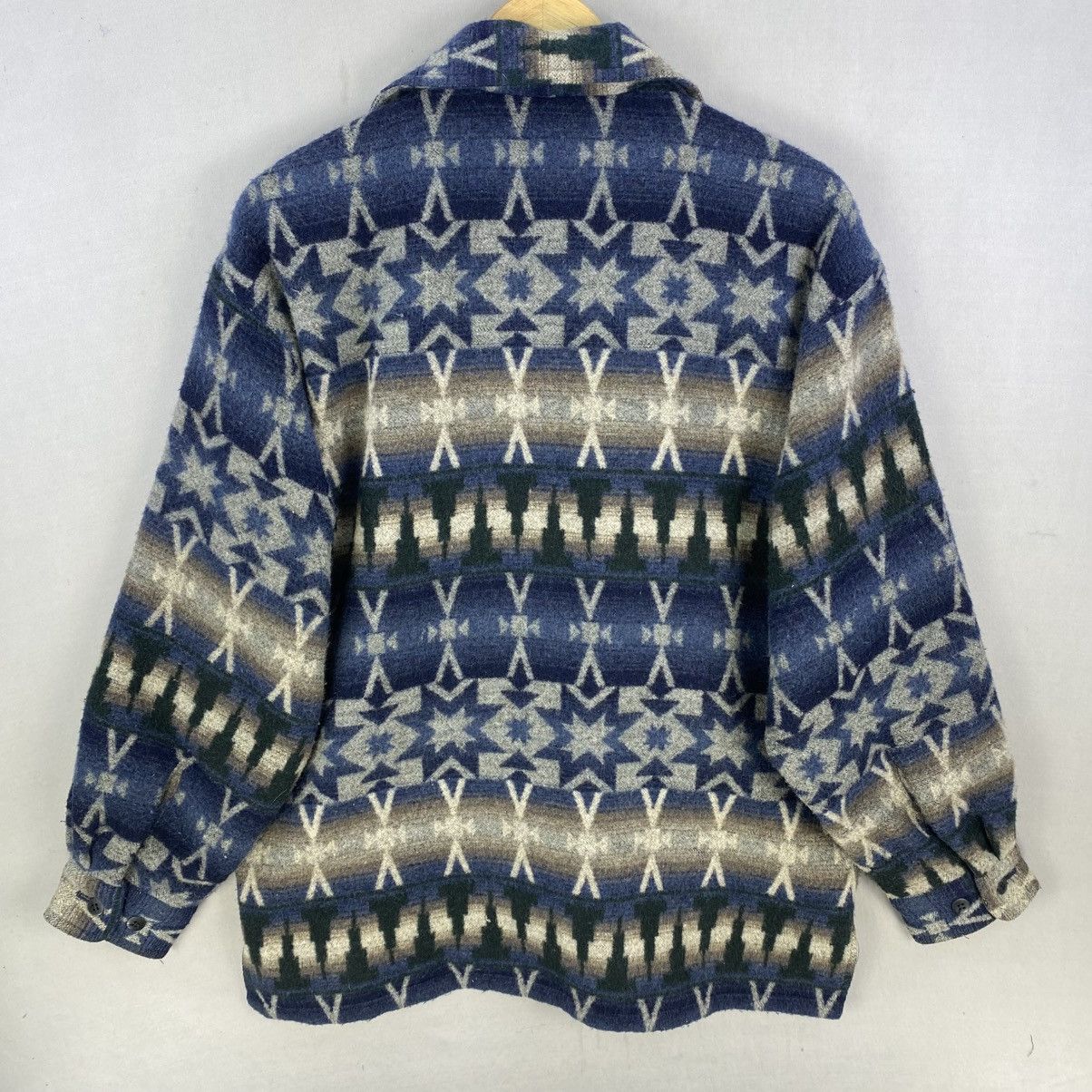 Japanese Brand Harvard Sport Club Vintage Aztec Pattern Fleece Shirt Jacket Size US M / EU 48-50 / 2 - 5 Thumbnail