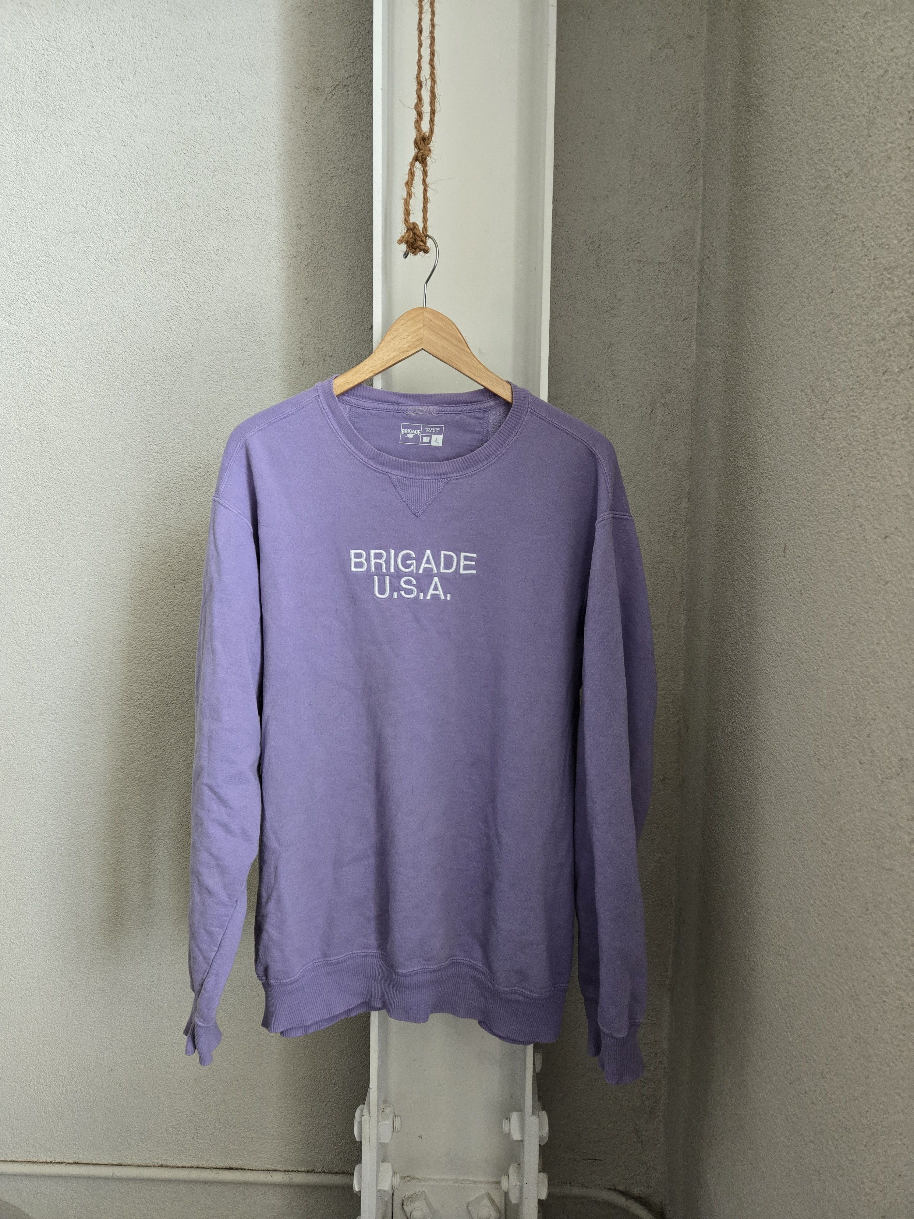 Brigade Brigade U.S.A. Embroidered Lavender Sweatshirt Size US L / EU 52-54 / 3 - 1 Thumbnail