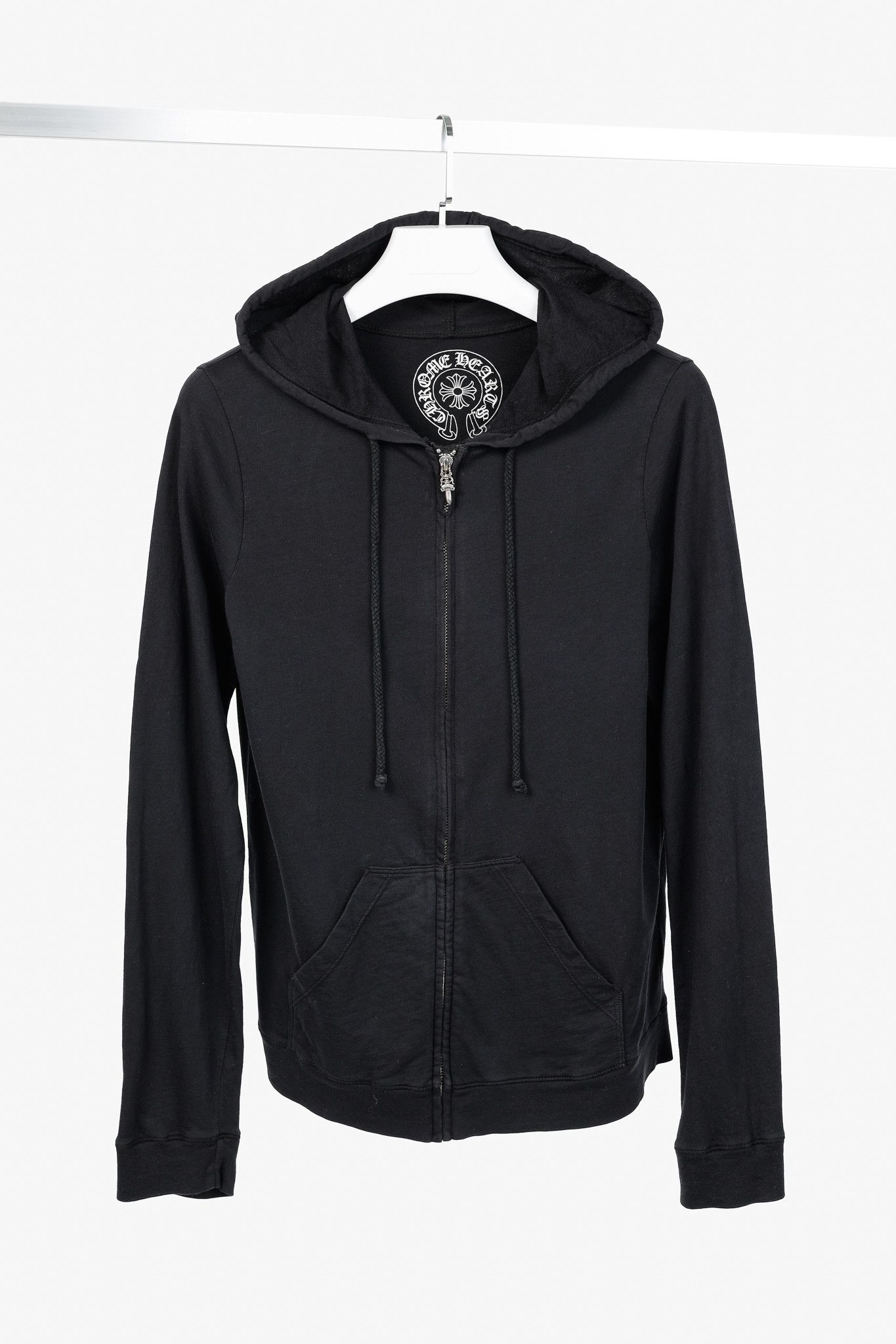 Chrome Hearts Chrome Hearts Black Cotton Jersey Dagger-Print Hoodie Size L / US 10 / IT 46 - 1 Thumbnail