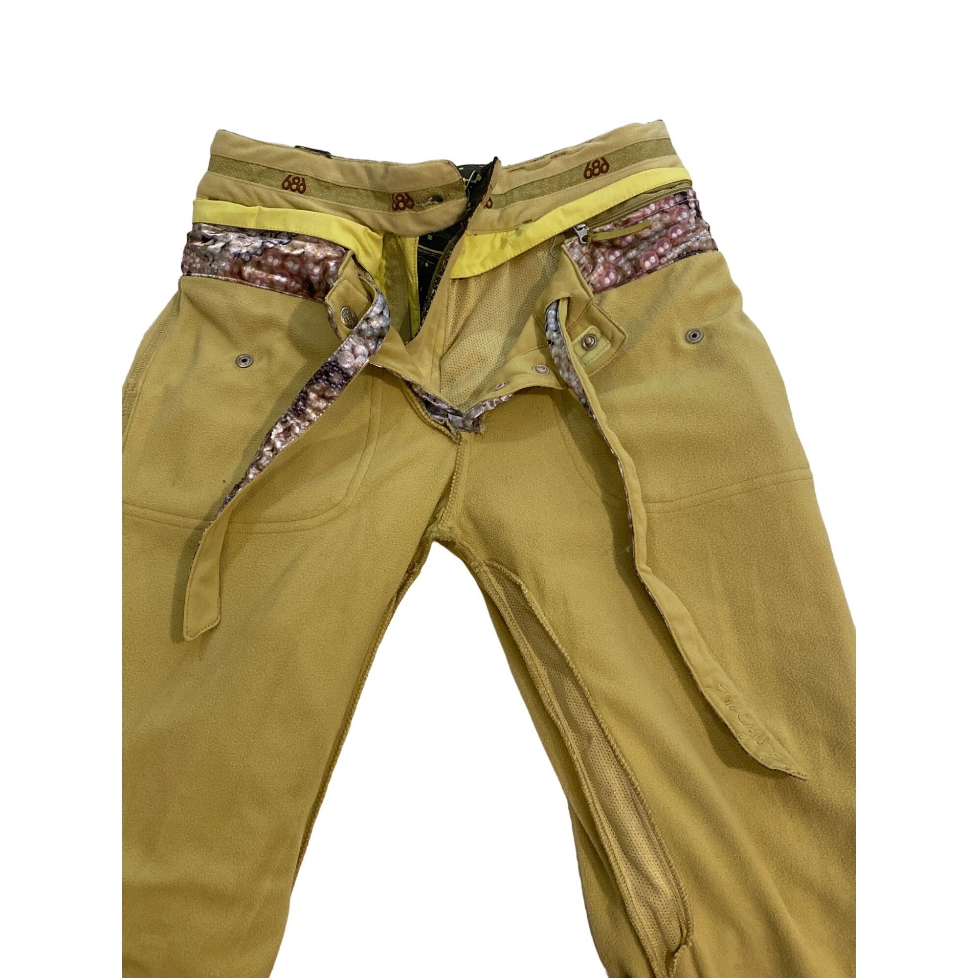 686 NWT 686 Smarty Original Cargo Ski Pants Zig Zag W's S Remove Size 28" / US 6 / IT 42 - 11 Thumbnail