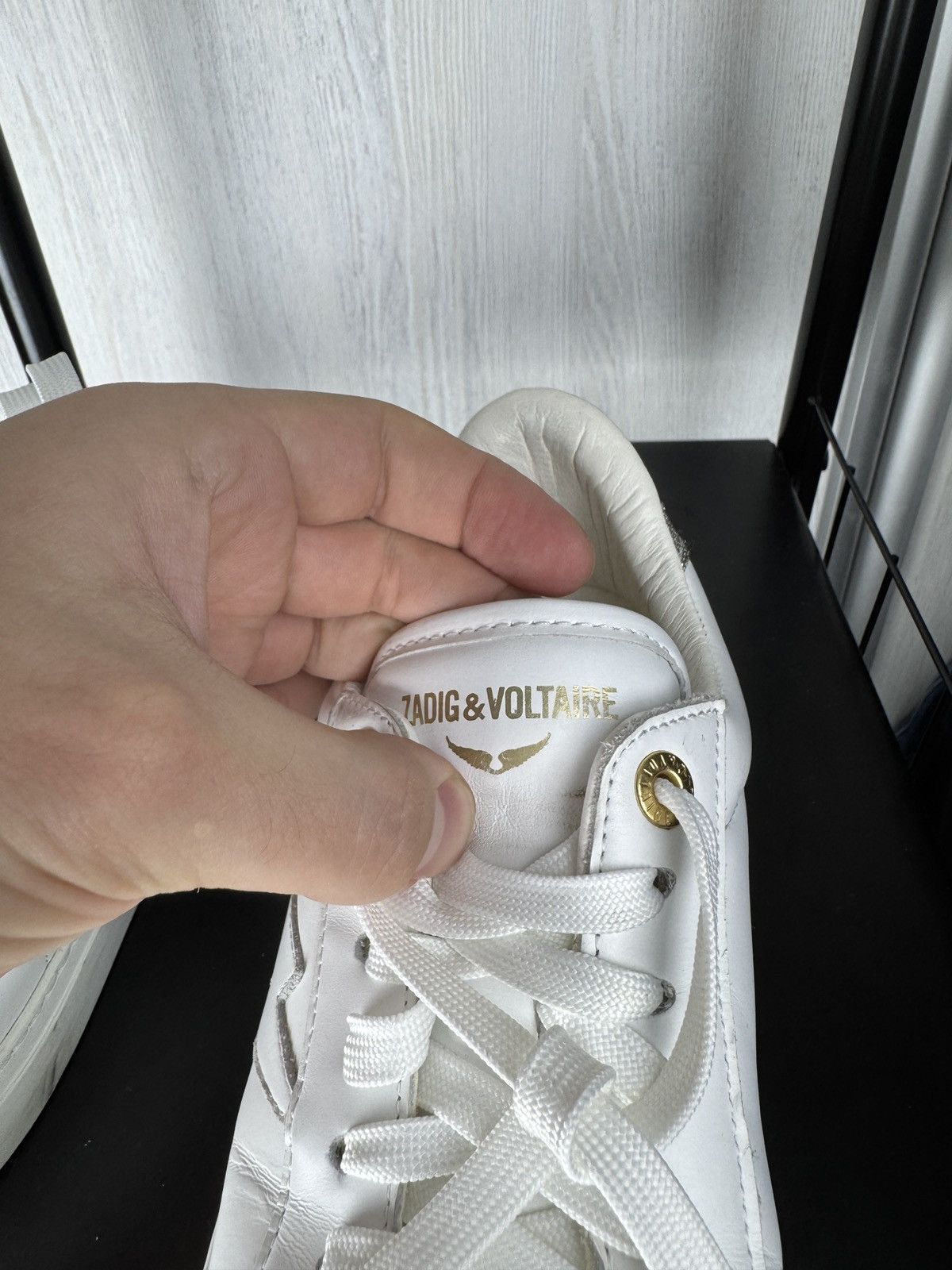 Zadig & Voltaire Zadig & Voltaire ZV 1747 Flash White leather low sneakers 38 Size US 8 / IT 38 - 18 Thumbnail