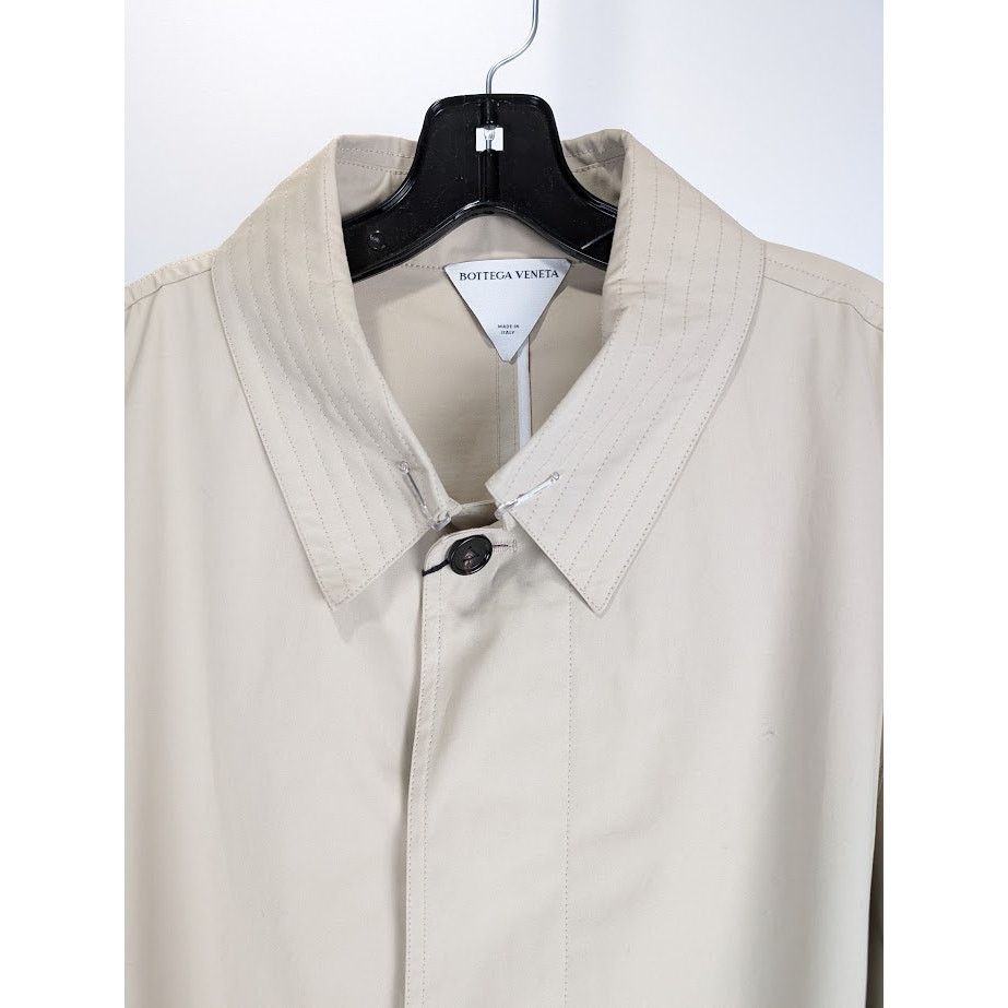 Bottega Veneta o1rshd1 Cotton Double Sided Trench Coated in Birch Size US L / EU 52-54 / 3 - 2 Thumbnail