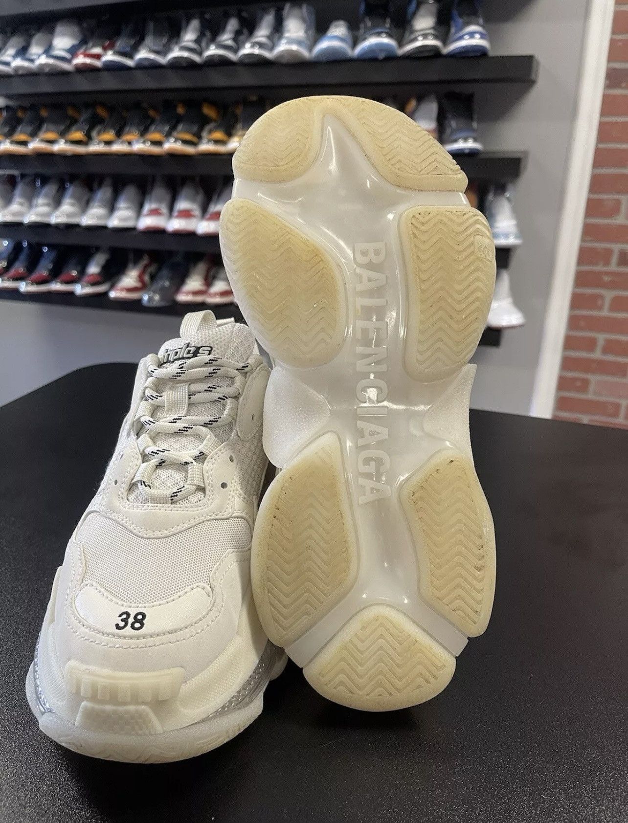 Balenciaga Size 8US/38EU - Balenciaga Triple S Translucent Clear Sole Size US 8 / IT 38 - 10 Thumbnail