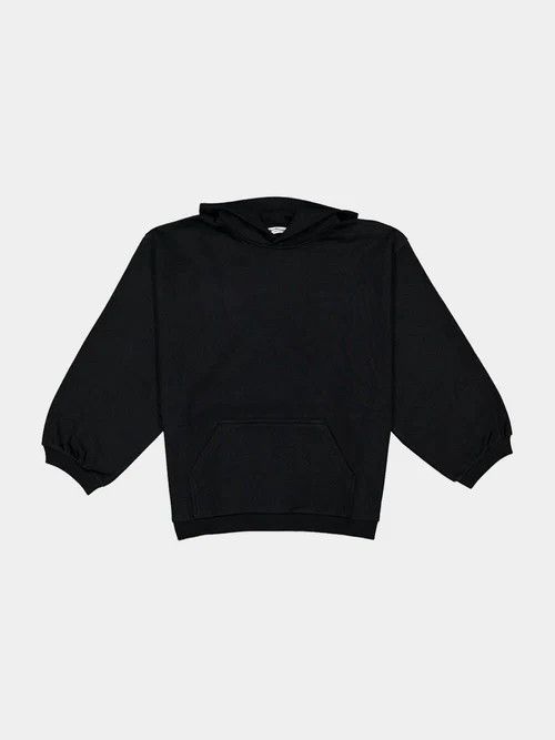 Balenciaga o1mt1gz1124 Tab Hoodie Small Fit in Black Size US L / EU 52-54 / 3 - 1 Thumbnail
