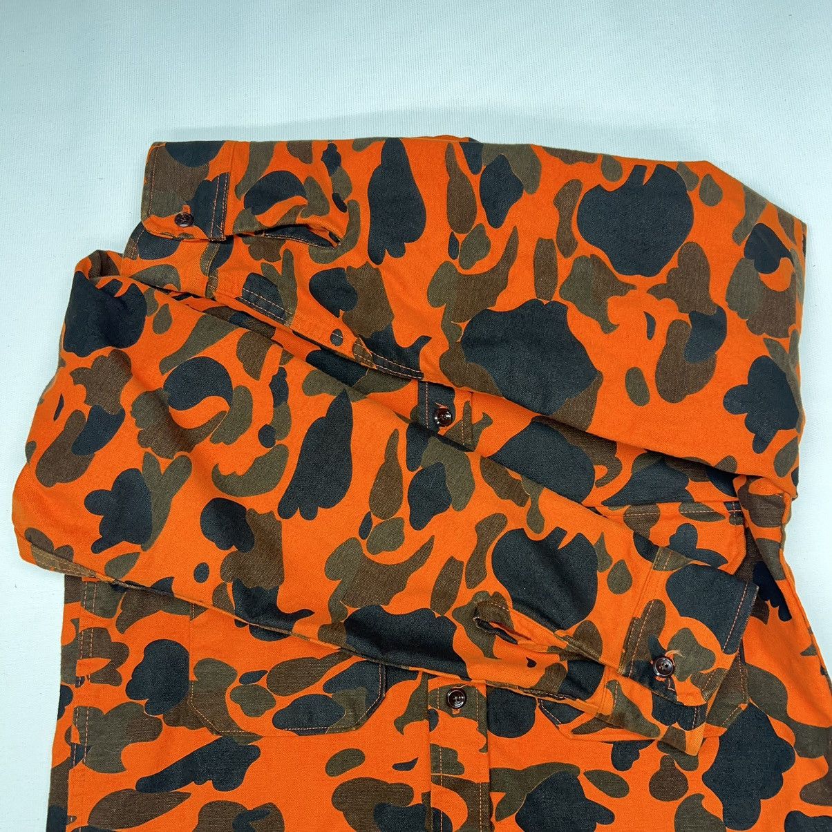 Vintage × Woolrich Woolen Mills VTG Woolrich Shirt Orange Duck Camo Flannel Button Up Size US M / EU 48-50 / 2 - 5 Thumbnail