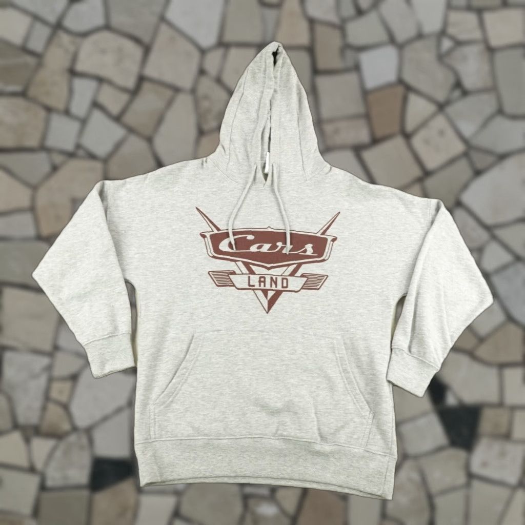 Disney VINTAGE Disney Hoodie Men XS Gray Cars Land Pullover Sweatshirt Pixar Disneyland Size US XS / EU 42 / 0 - 1 Thumbnail