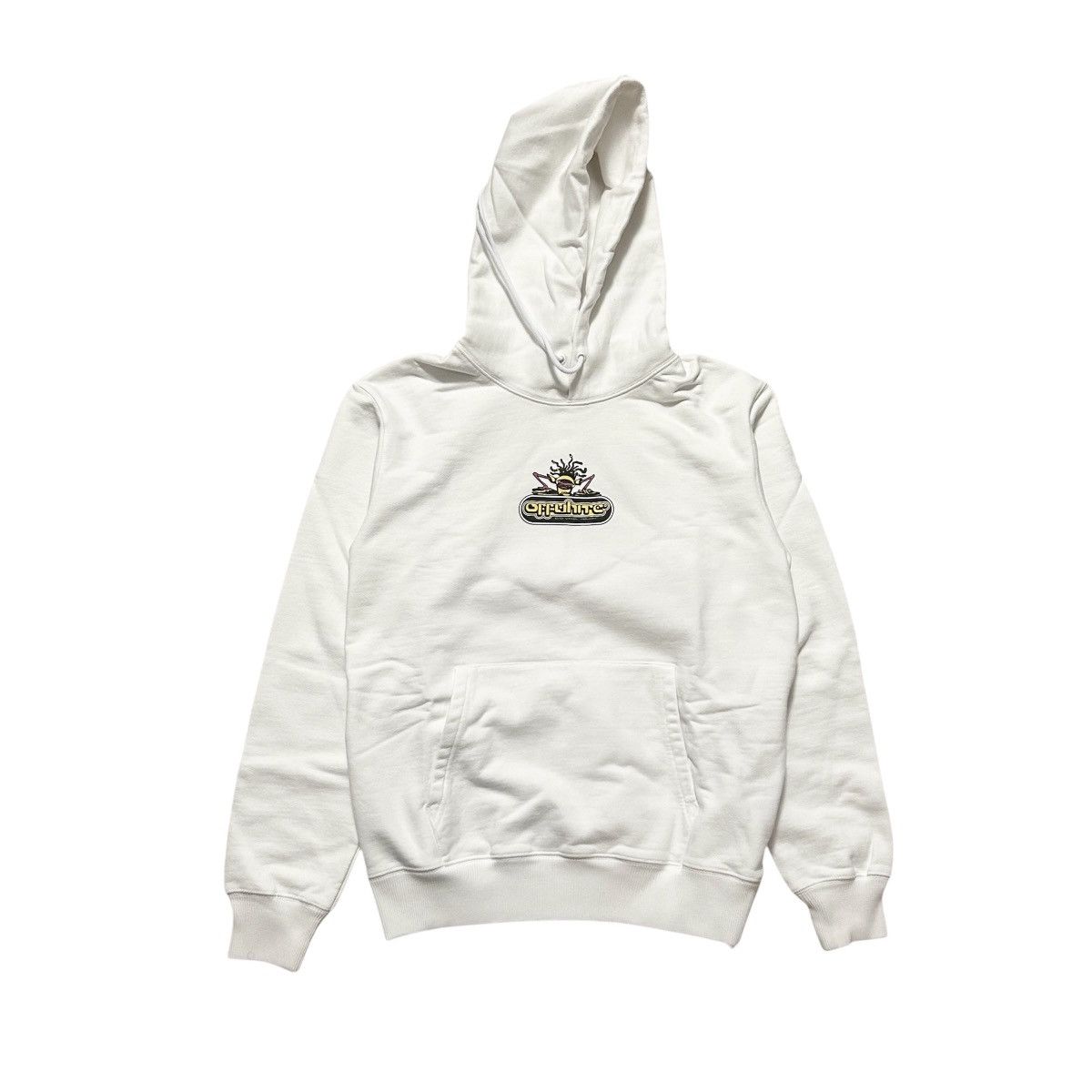 Off-White New Off-White DJ Graphic Arrow Hoodie White Size Medium Size US M / EU 48-50 / 2 - 2 Thumbnail