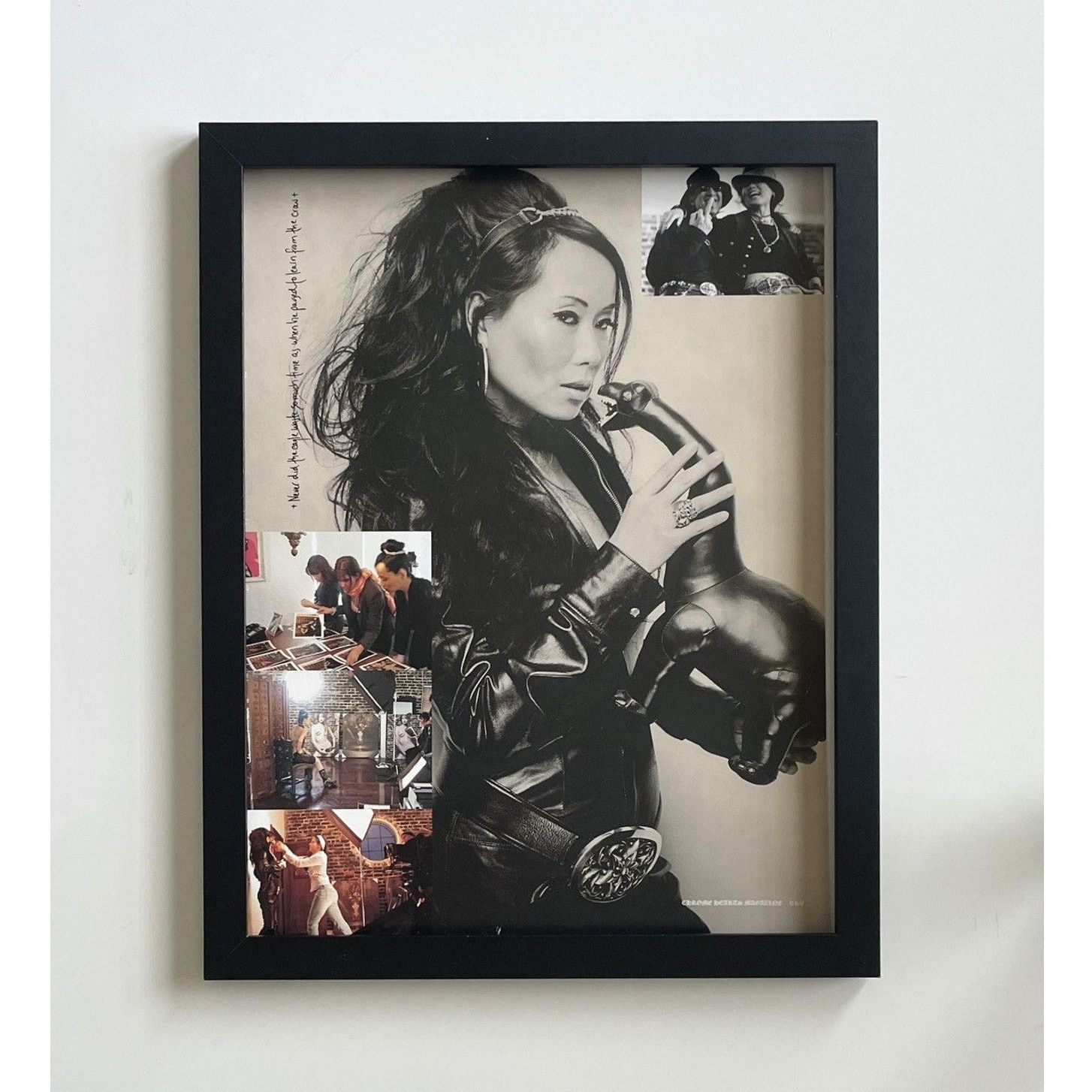 Chrome Hearts × Japanese Brand × Vintage Chrome Hearts lady with stuffed Dino photo framed 9x11 Size ONE SIZE - 1 Thumbnail