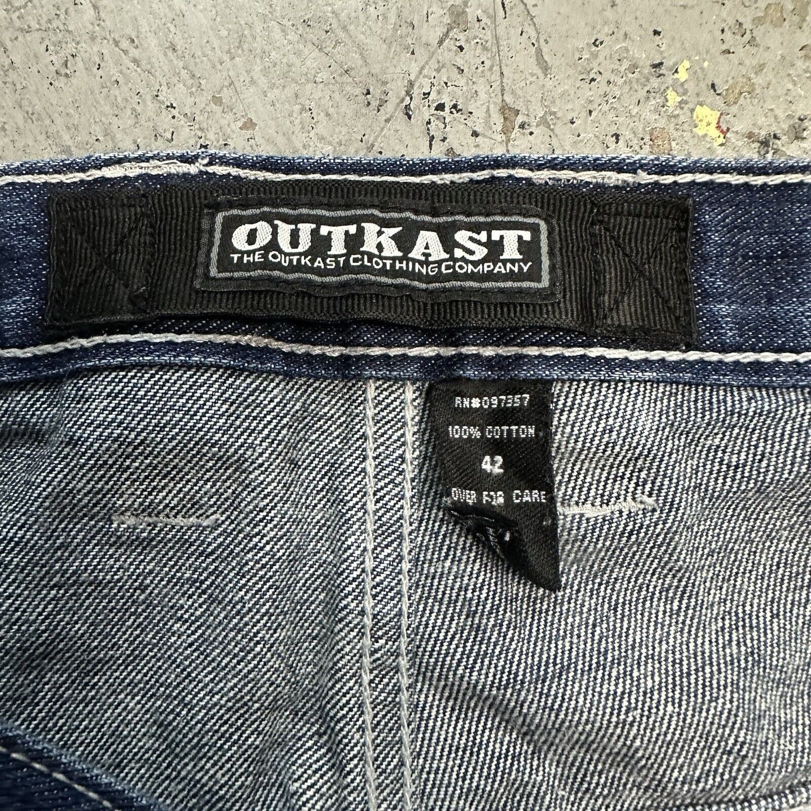 Outkast × Vintage Vintage 90s Y2K Outkast Baggy Denim Jean Shorts Jorts Sz 42 Size US 42 / EU 58 - 4 Thumbnail